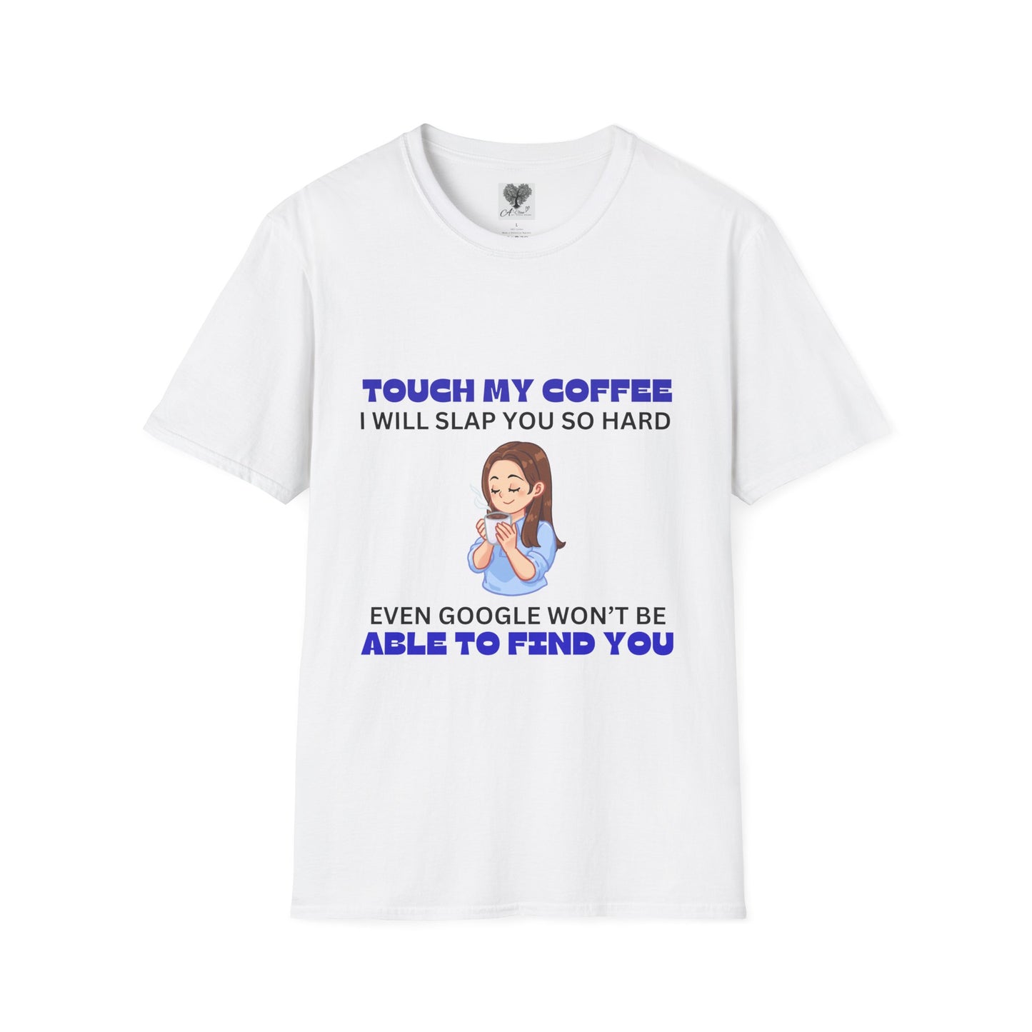 Coffee Blue Unisex Softstyle T-Shirt