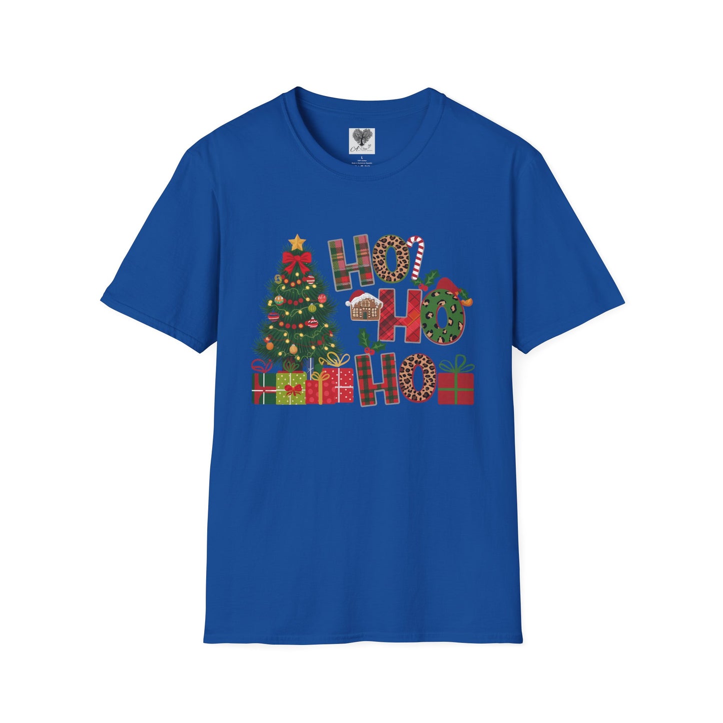 Merry Christmas HO HO HO - Unisex Softstyle T-Shirt