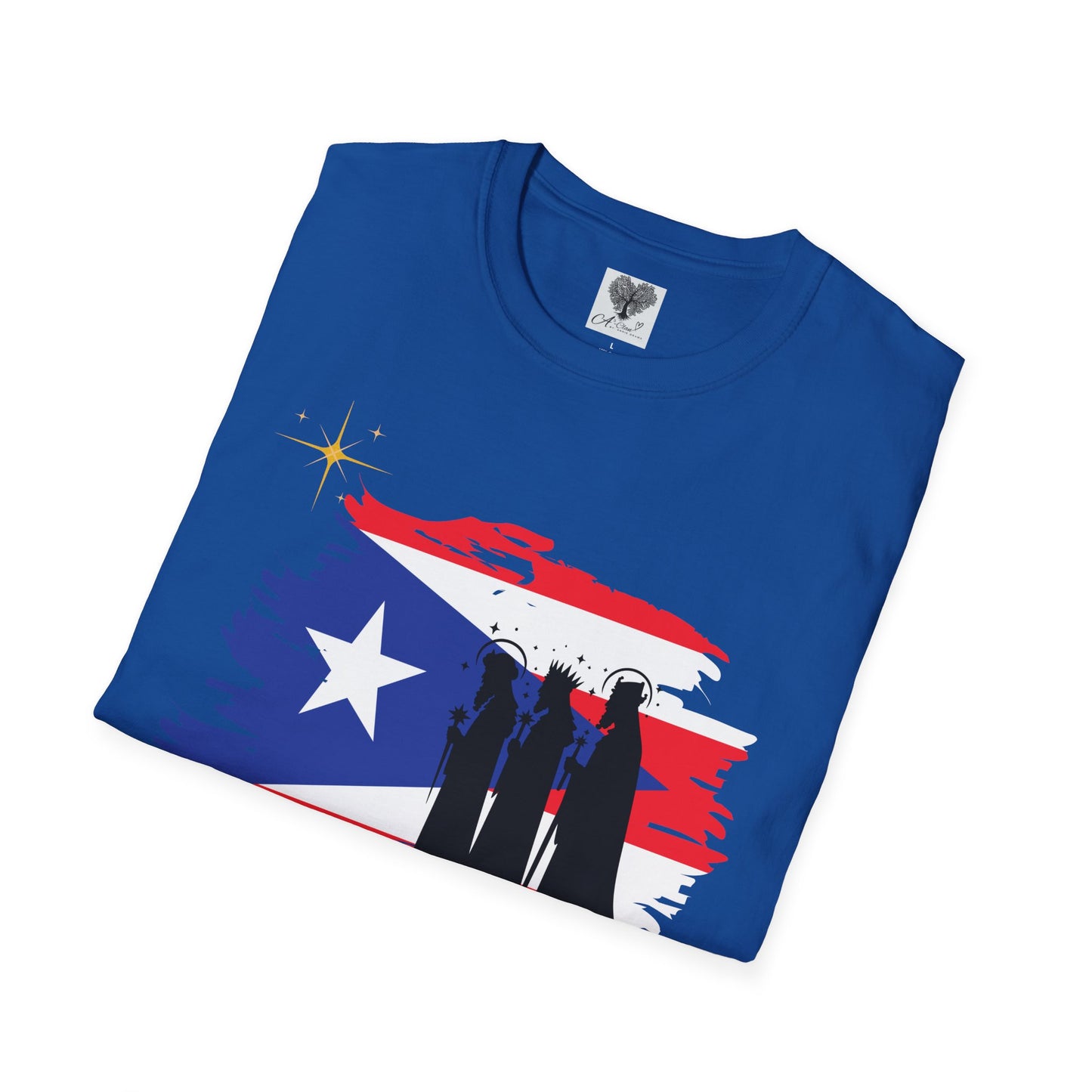 Feliz Dia de los Reyes (Bandera) - Unisex Softstyle T-Shirt