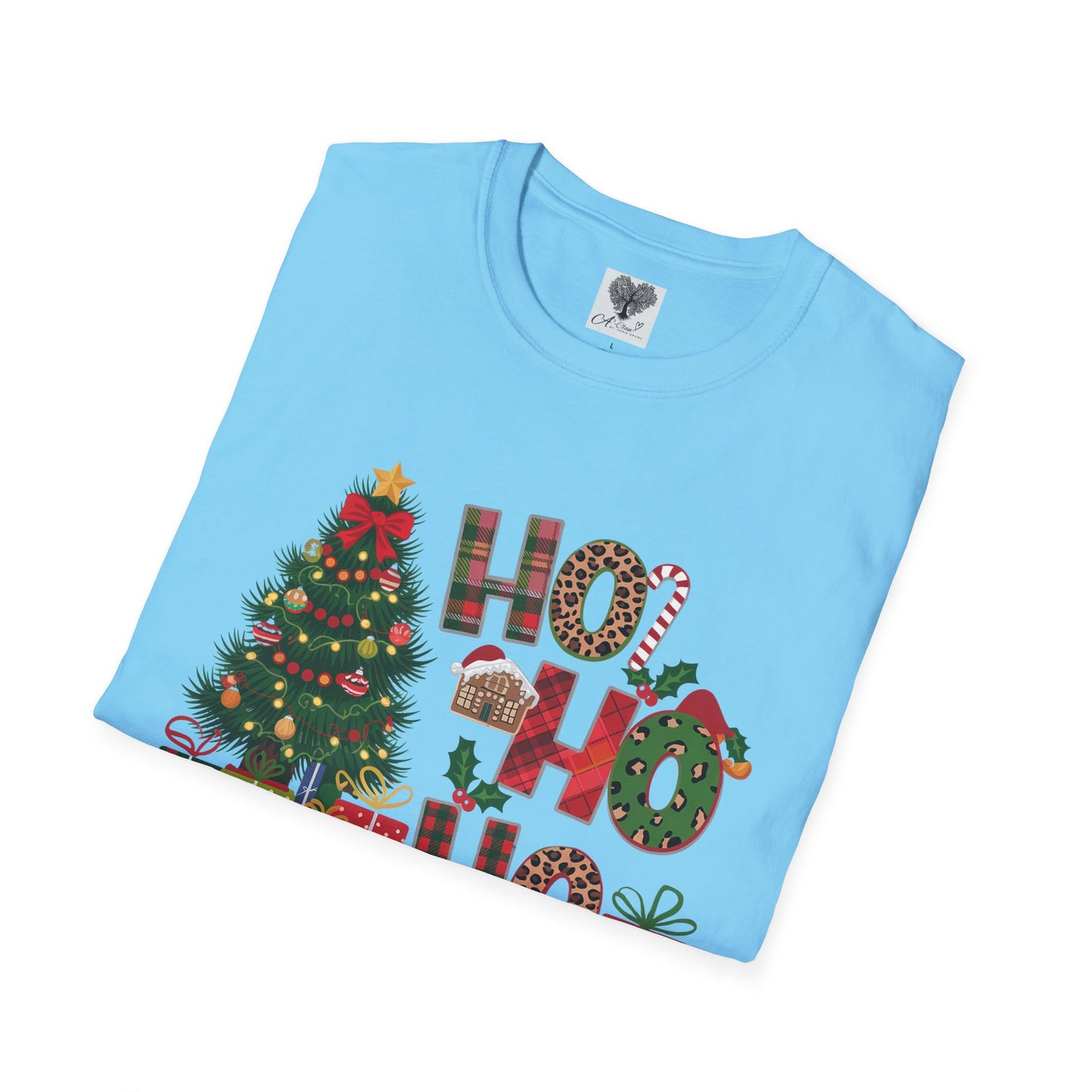 Merry Christmas HO HO HO - Unisex Softstyle T-Shirt
