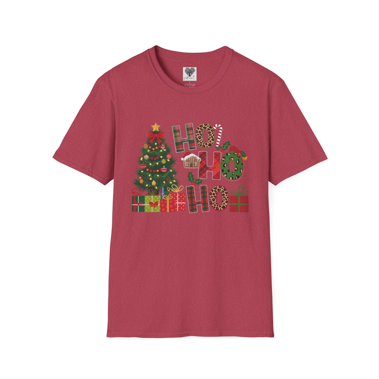 Merry Christmas HO HO HO - Unisex Softstyle T-Shirt