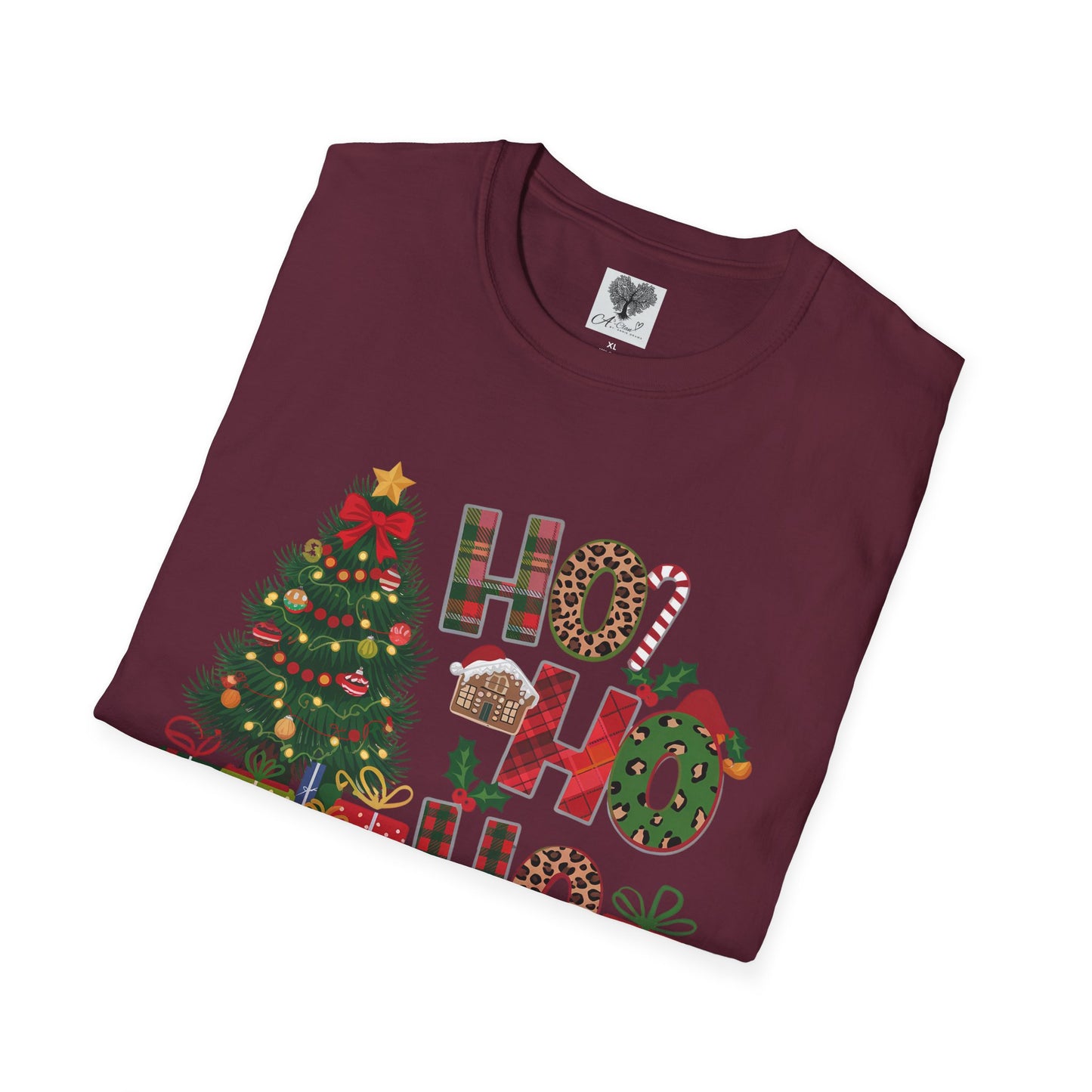 Merry Christmas HO HO HO - Unisex Softstyle T-Shirt