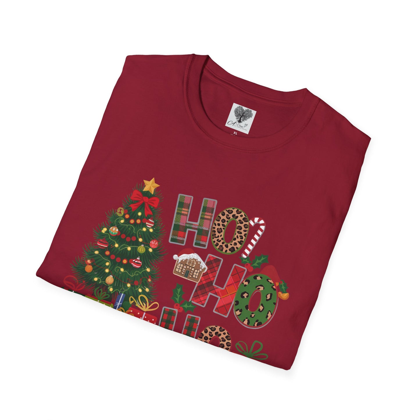 Merry Christmas HO HO HO - Unisex Softstyle T-Shirt