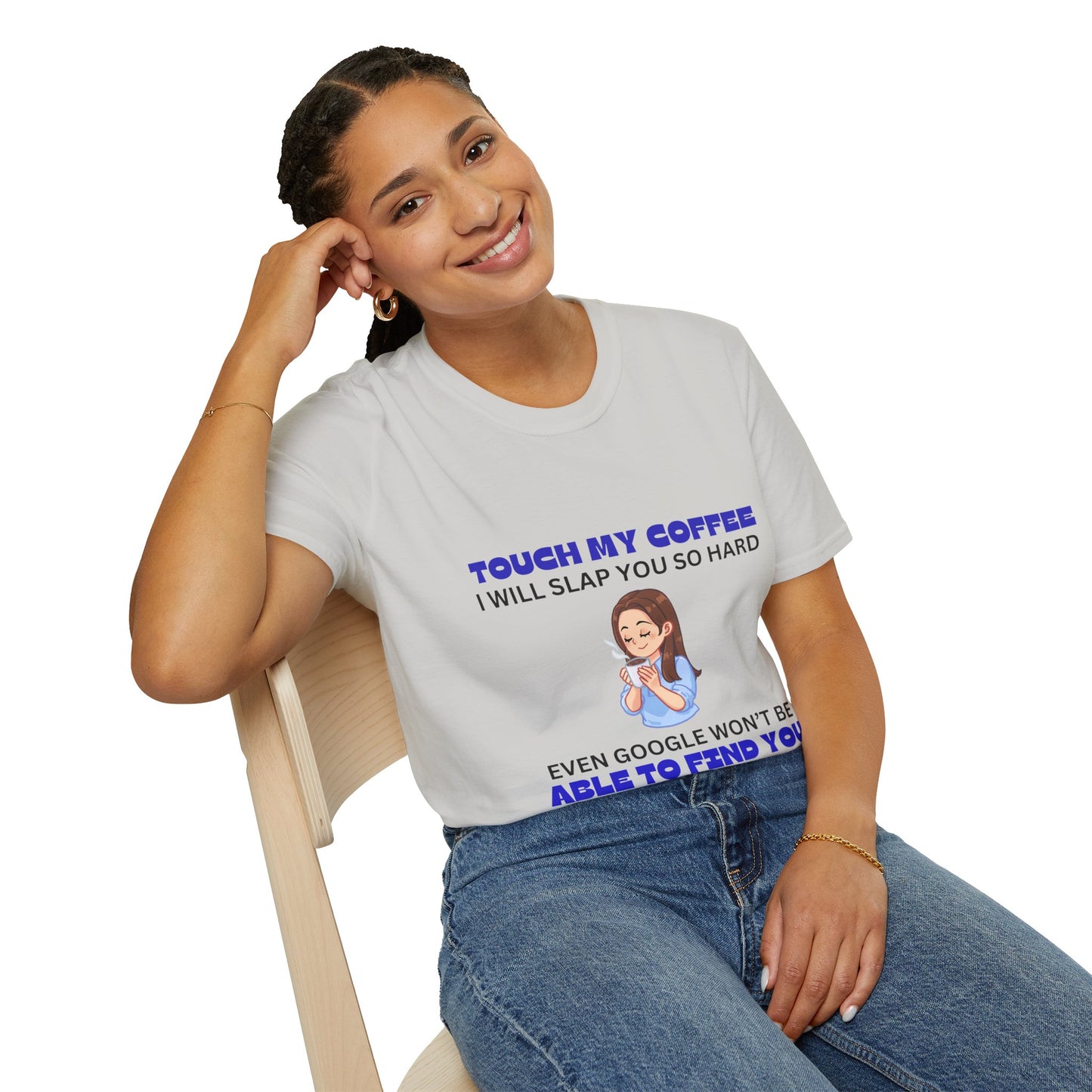 Coffee Blue Unisex Softstyle T-Shirt