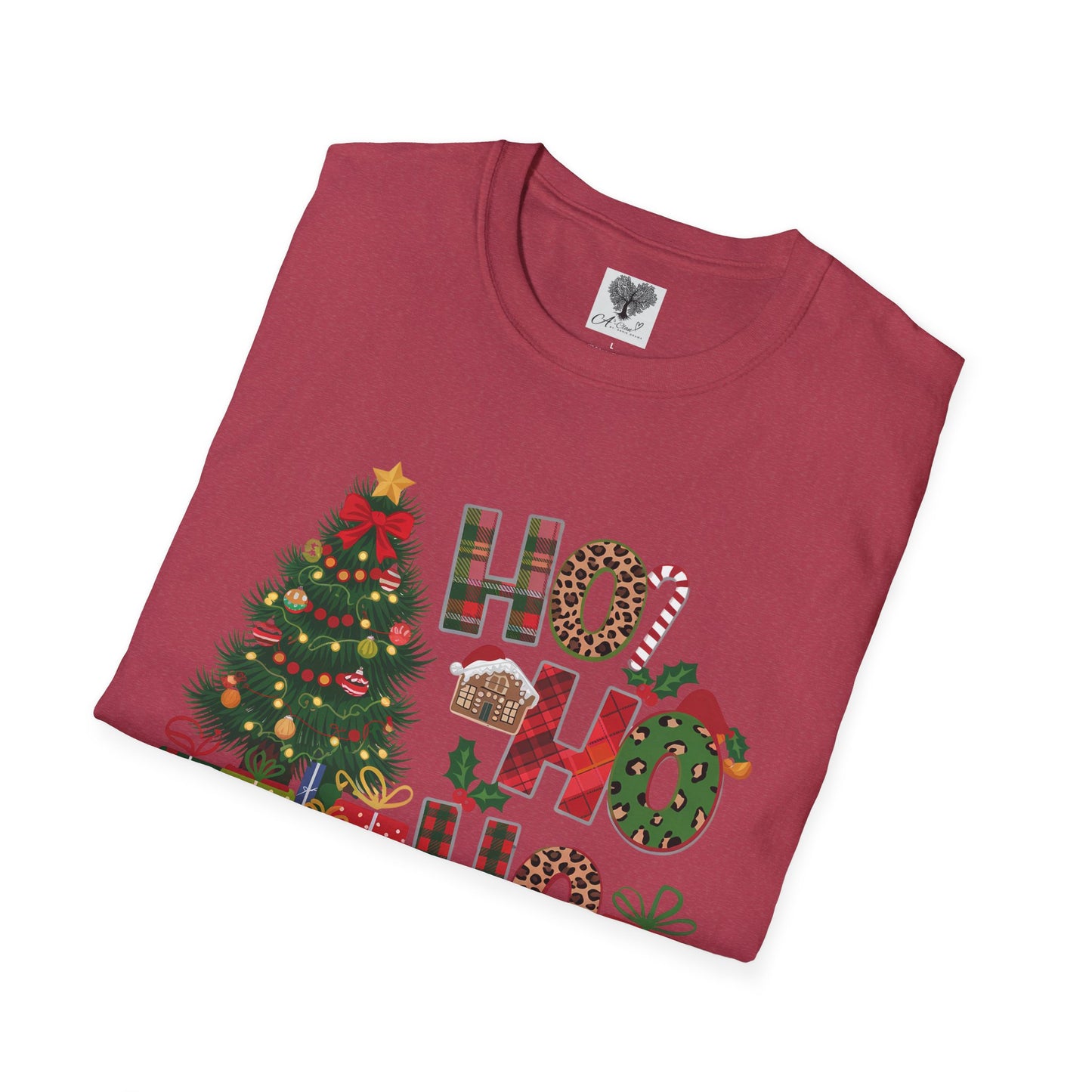 Merry Christmas HO HO HO - Unisex Softstyle T-Shirt