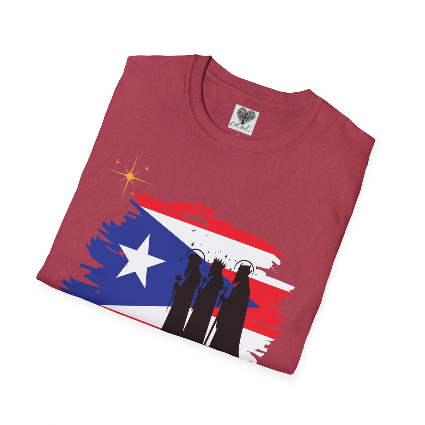 Feliz Dia de los Reyes (Bandera) - Unisex Softstyle T-Shirt