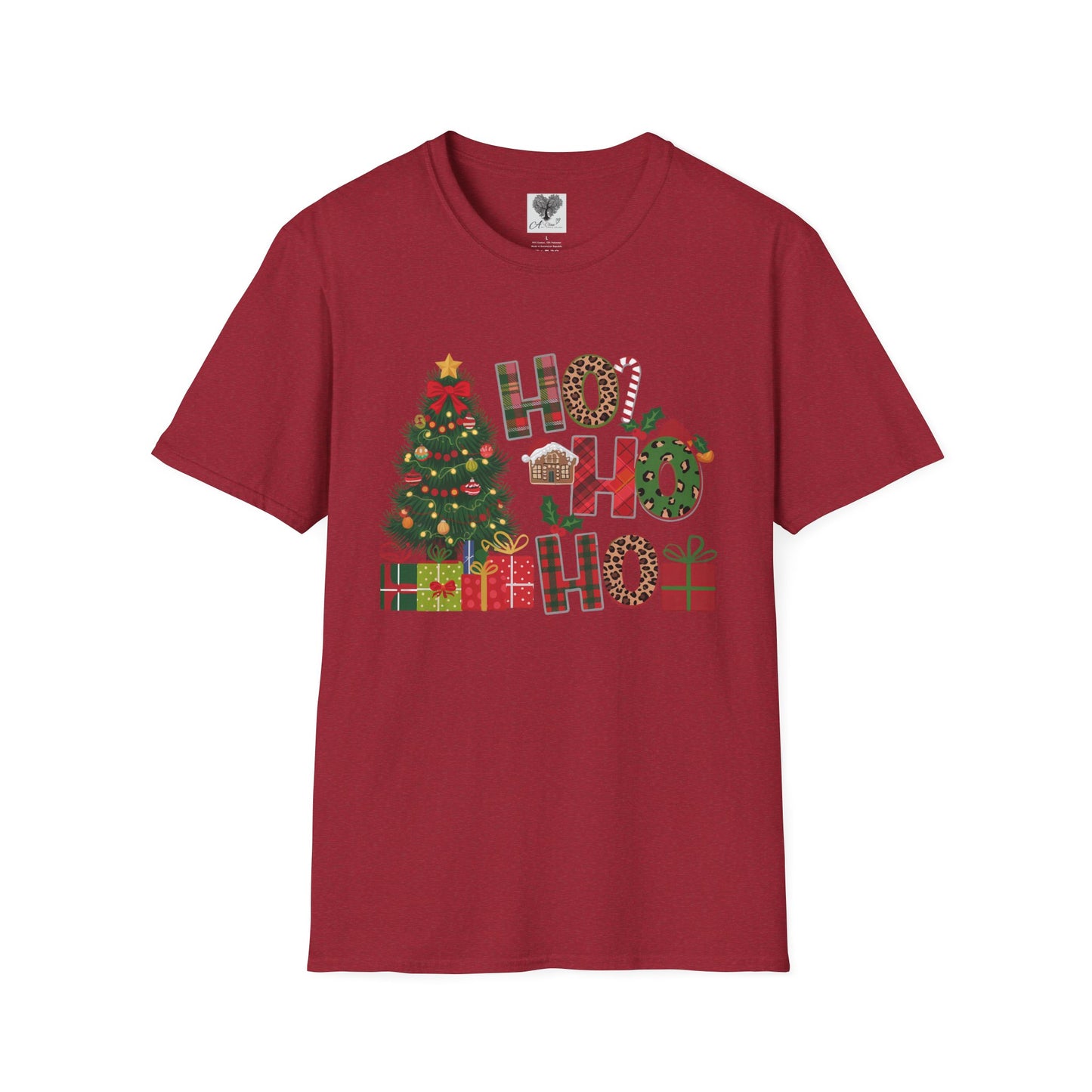 Merry Christmas HO HO HO - Unisex Softstyle T-Shirt