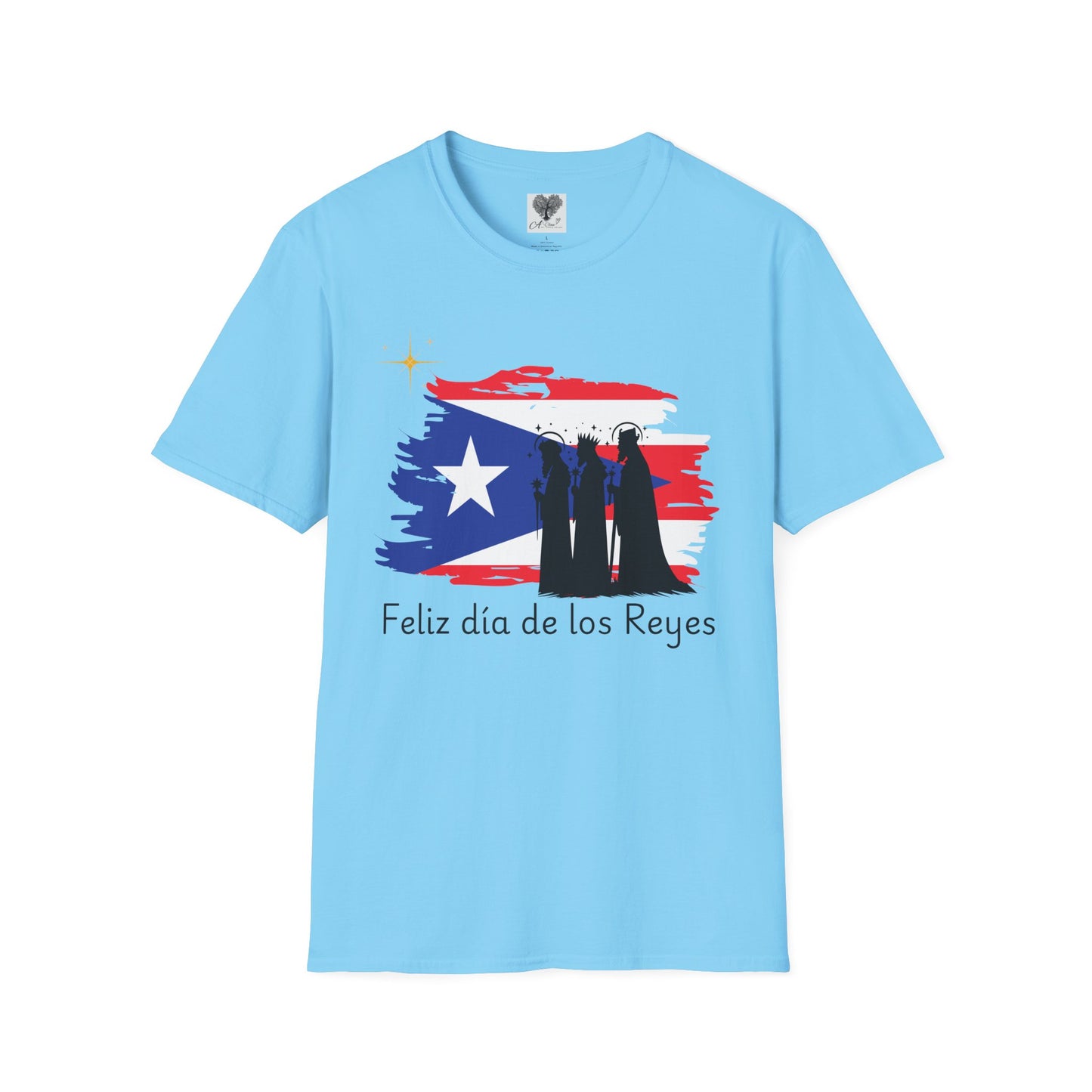 Feliz Dia de los Reyes (Bandera) - Unisex Softstyle T-Shirt
