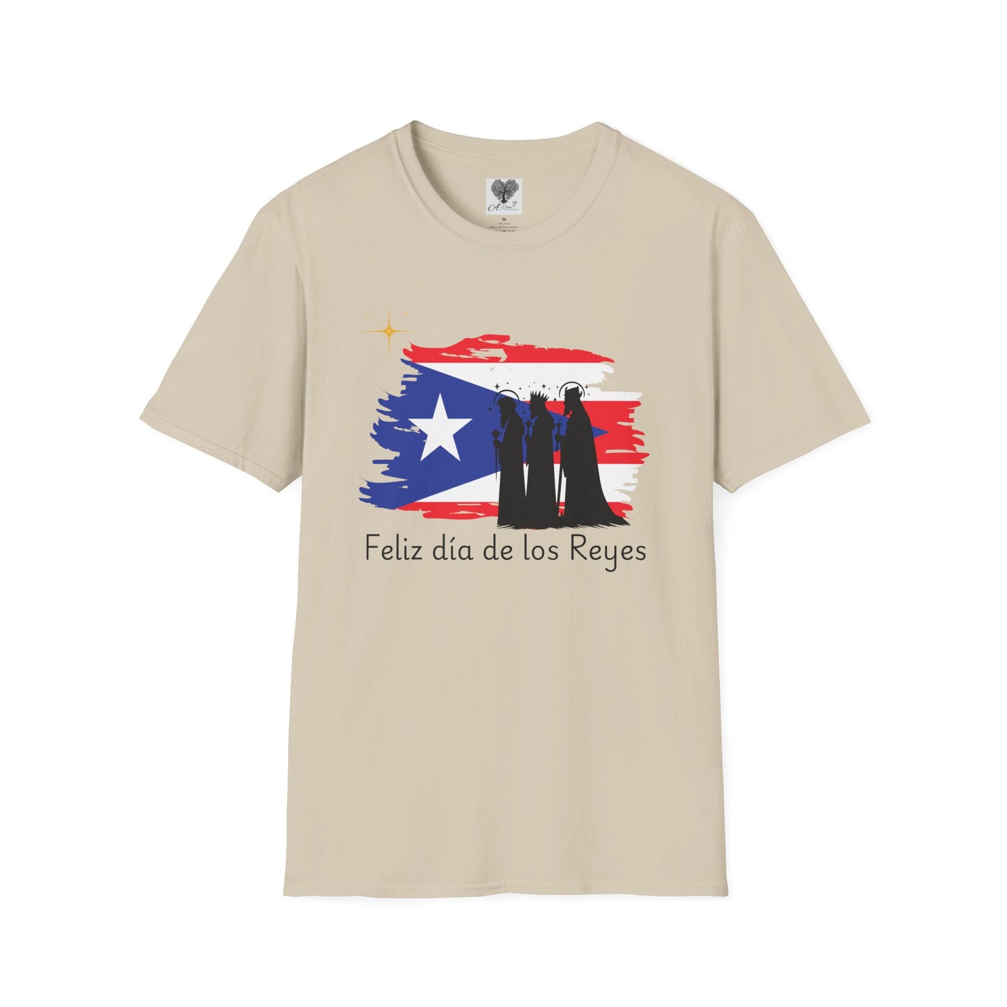 Feliz Dia de los Reyes (Bandera) - Unisex Softstyle T-Shirt