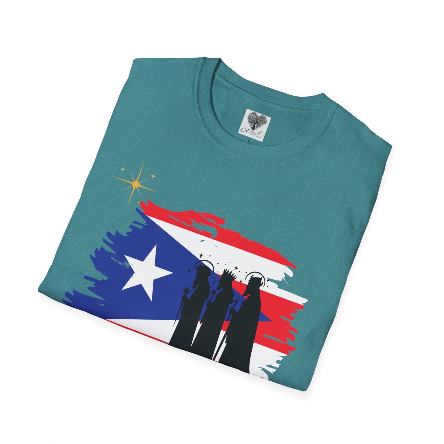 Feliz Dia de los Reyes (Bandera) - Unisex Softstyle T-Shirt