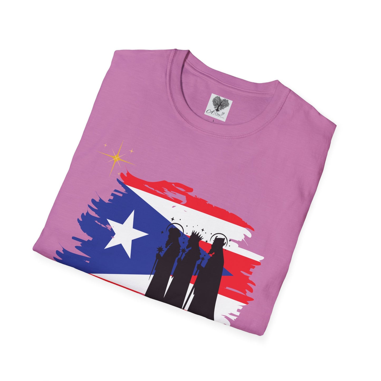 Feliz Dia de los Reyes (Bandera) - Unisex Softstyle T-Shirt