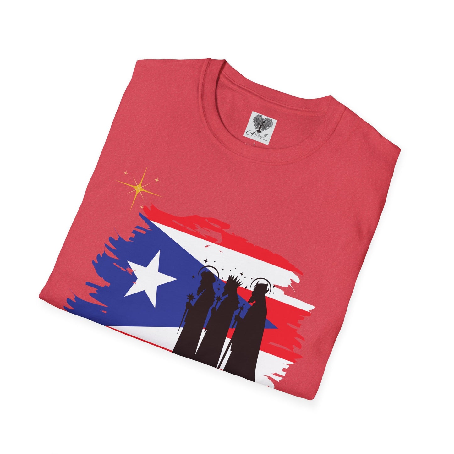 Feliz Dia de los Reyes (Bandera) - Unisex Softstyle T-Shirt