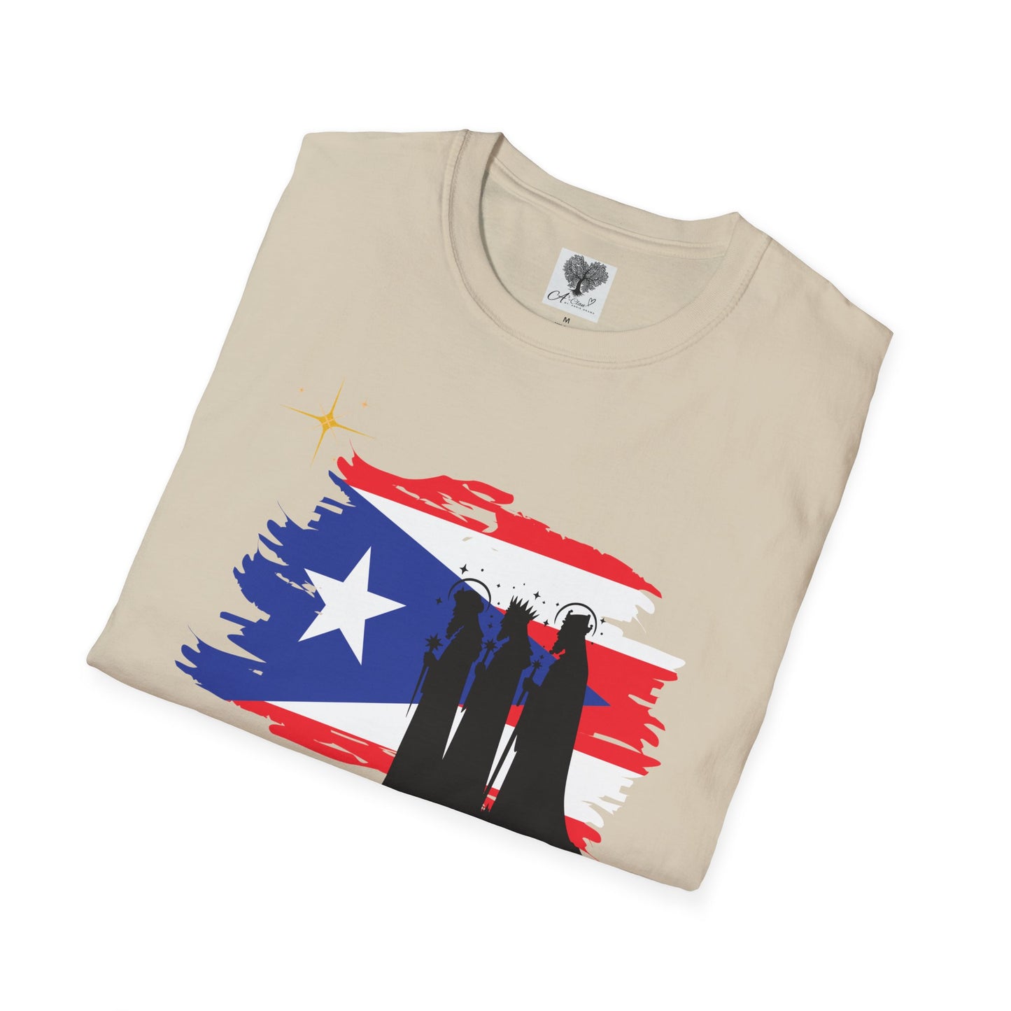 Feliz Dia de los Reyes (Bandera) - Unisex Softstyle T-Shirt