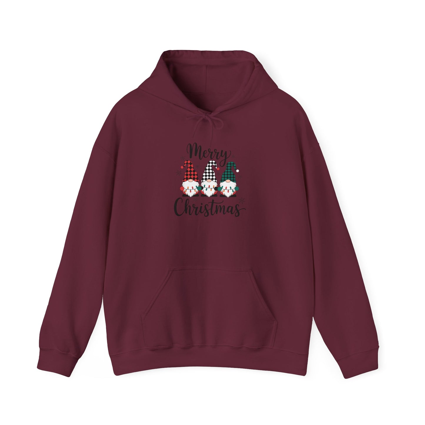 Merry Christmas 3elfs- Unisex Hoodie for Fall Celebrations