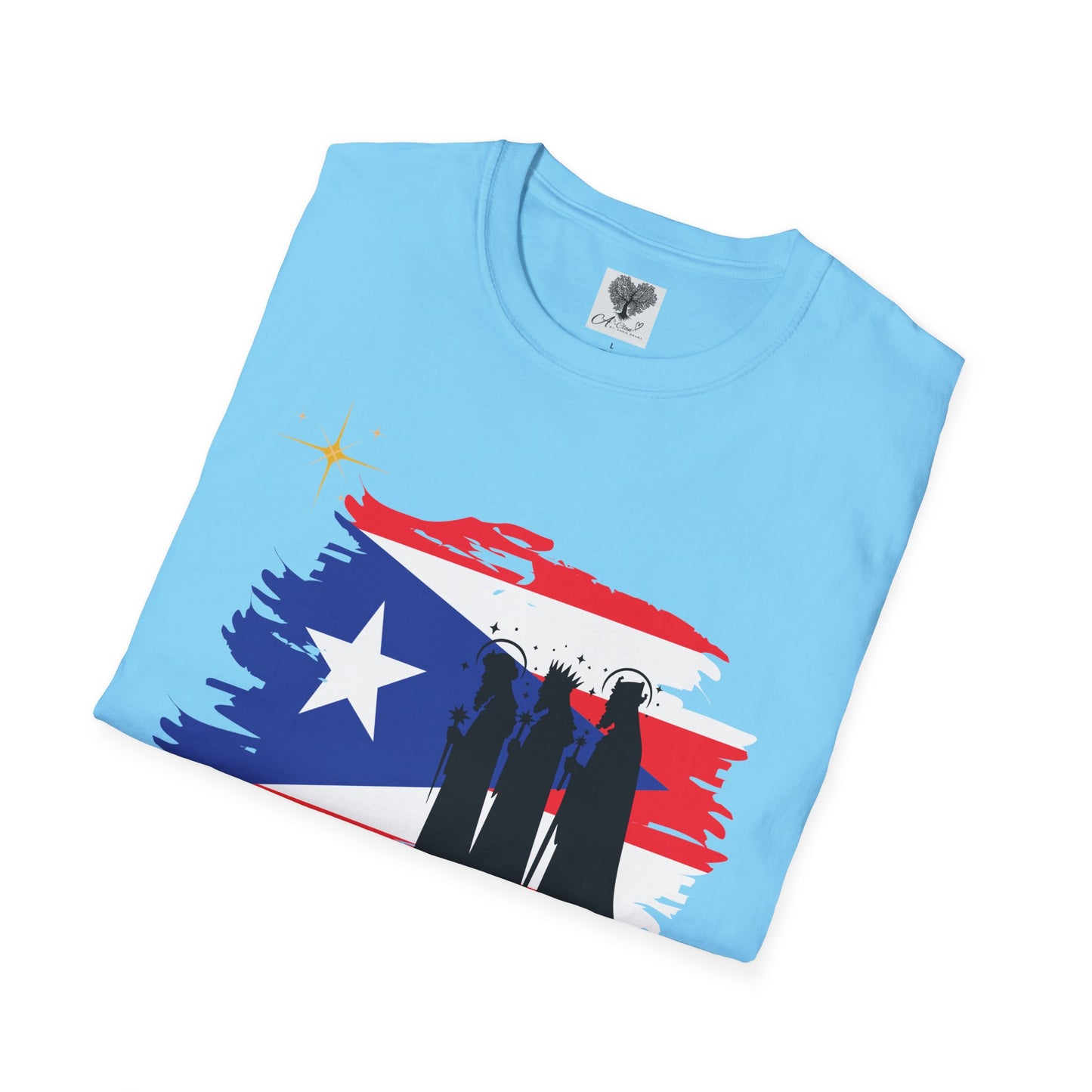 Feliz Dia de los Reyes (Bandera) - Unisex Softstyle T-Shirt