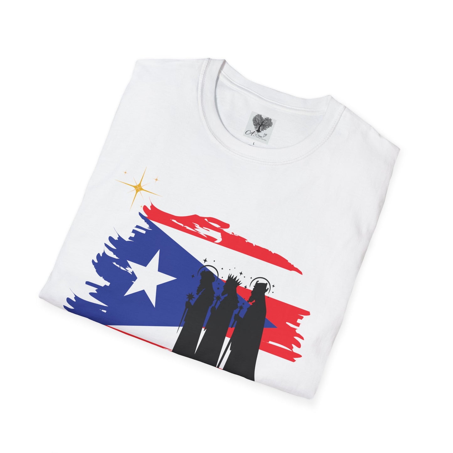 Feliz Dia de los Reyes (Bandera) - Unisex Softstyle T-Shirt