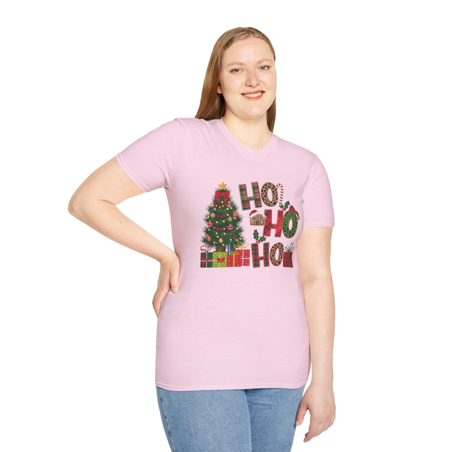 Merry Christmas HO HO HO - Unisex Softstyle T-Shirt