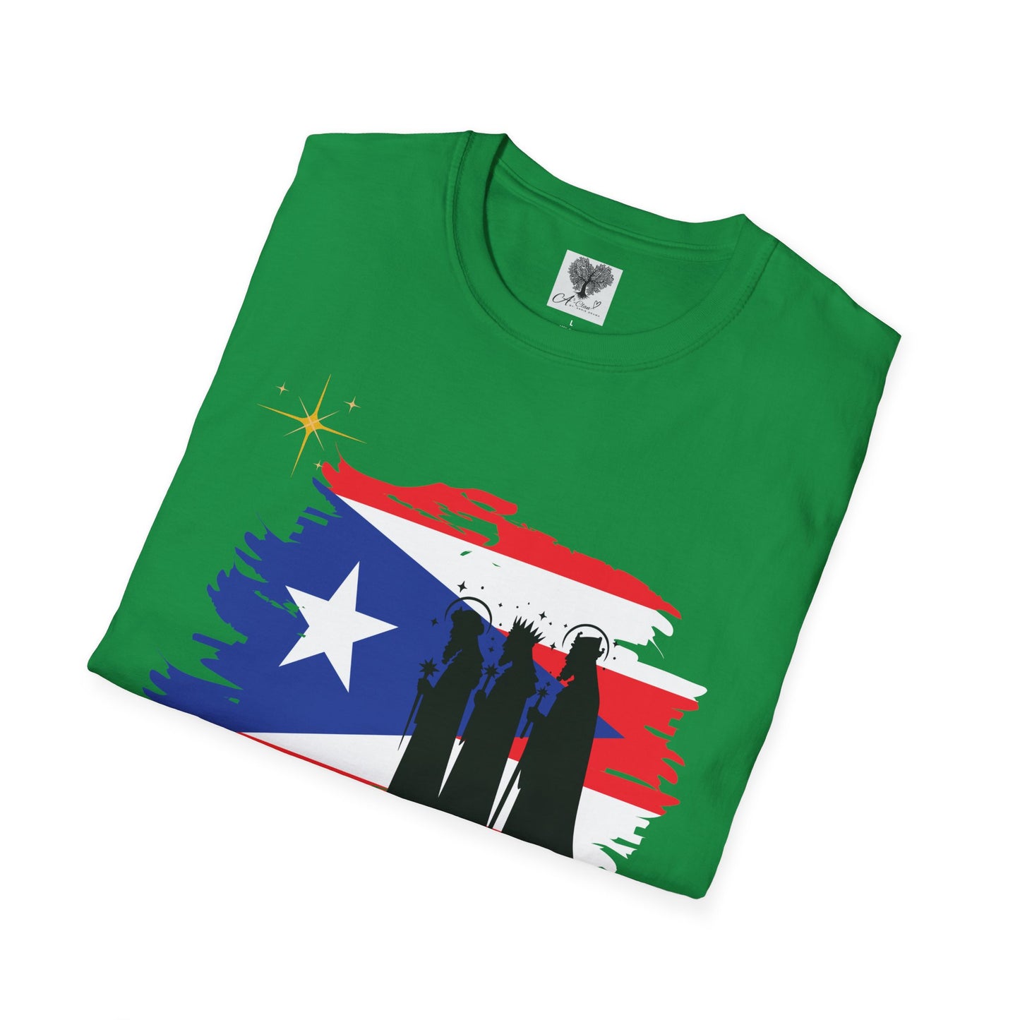 Feliz Dia de los Reyes (Bandera) - Unisex Softstyle T-Shirt