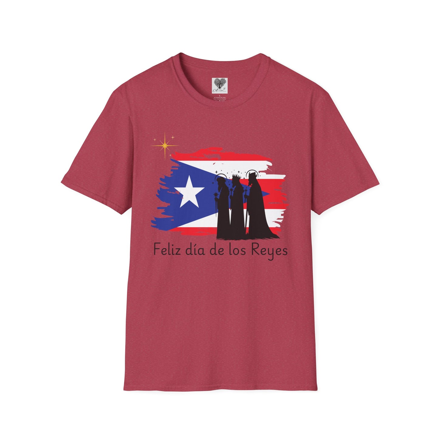 Feliz Dia de los Reyes (Bandera) - Unisex Softstyle T-Shirt