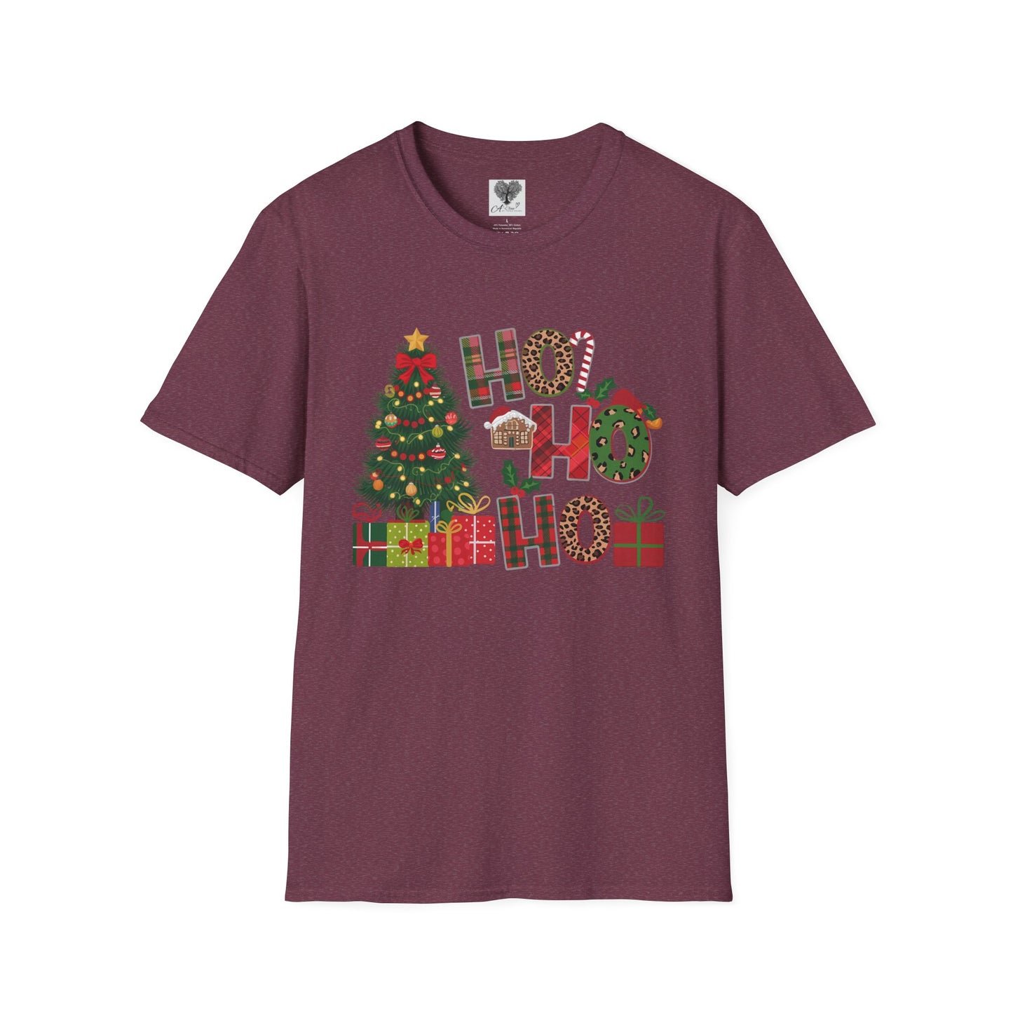 Merry Christmas HO HO HO - Unisex Softstyle T-Shirt