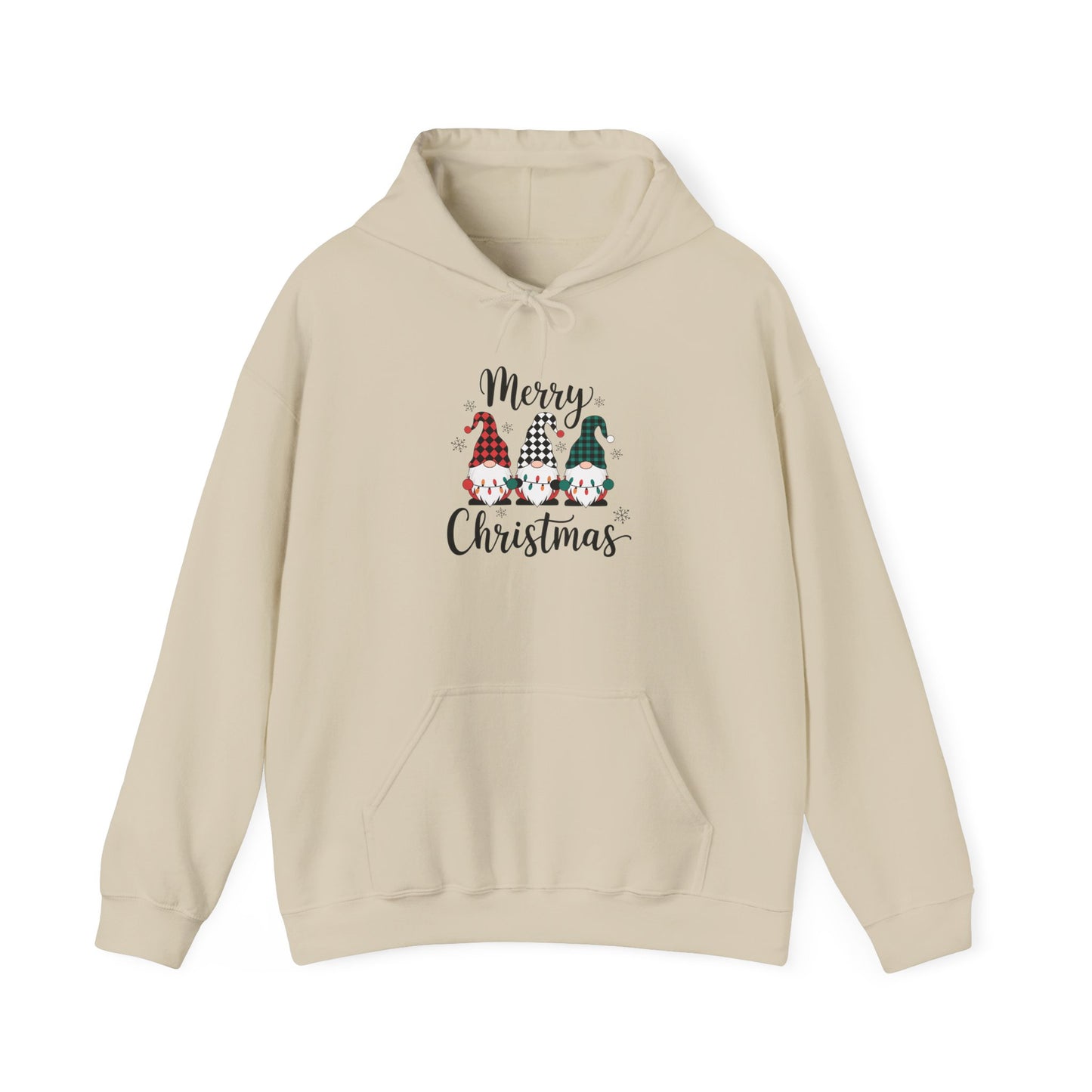Merry Christmas 3elfs- Unisex Hoodie for Fall Celebrations