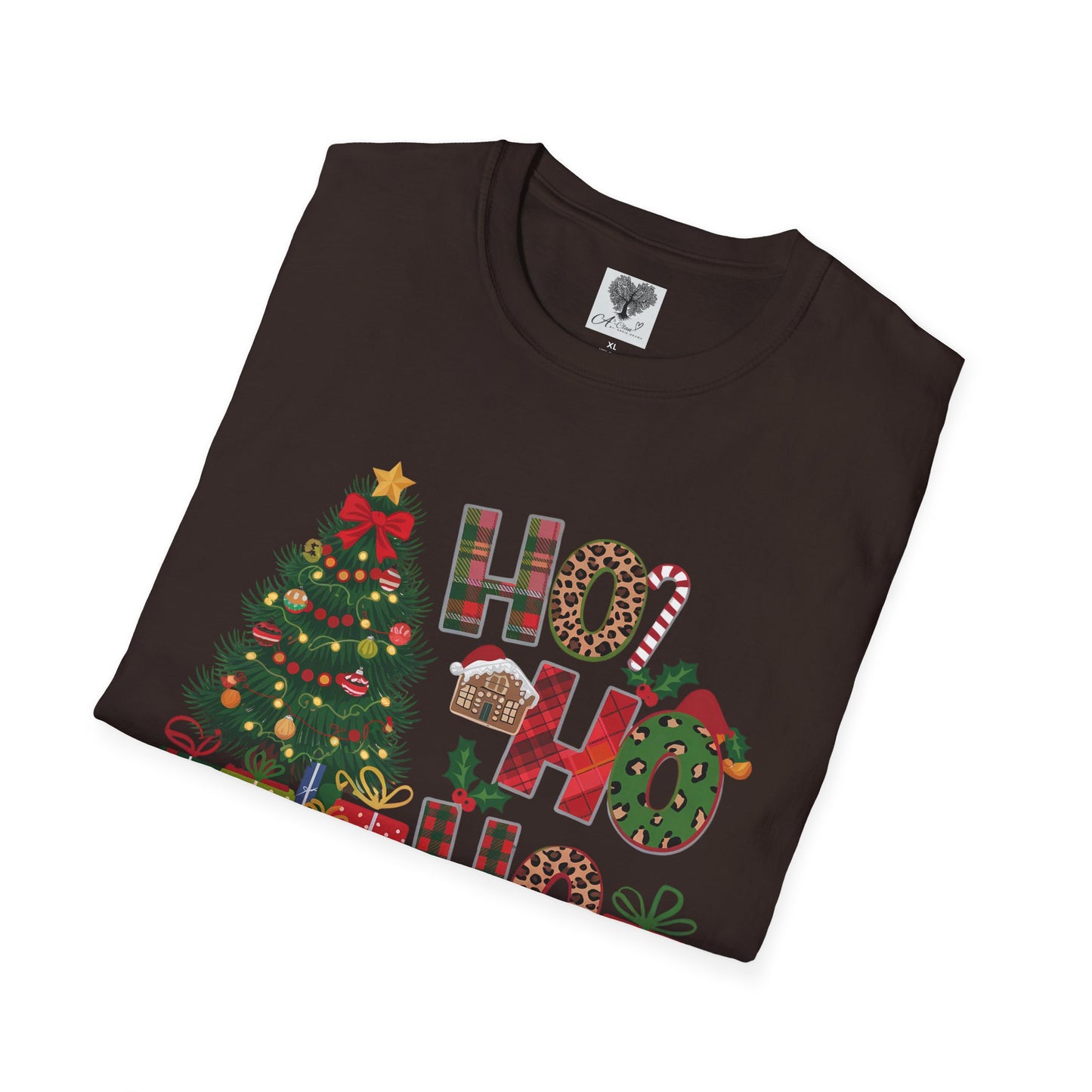 Merry Christmas HO HO HO - Unisex Softstyle T-Shirt