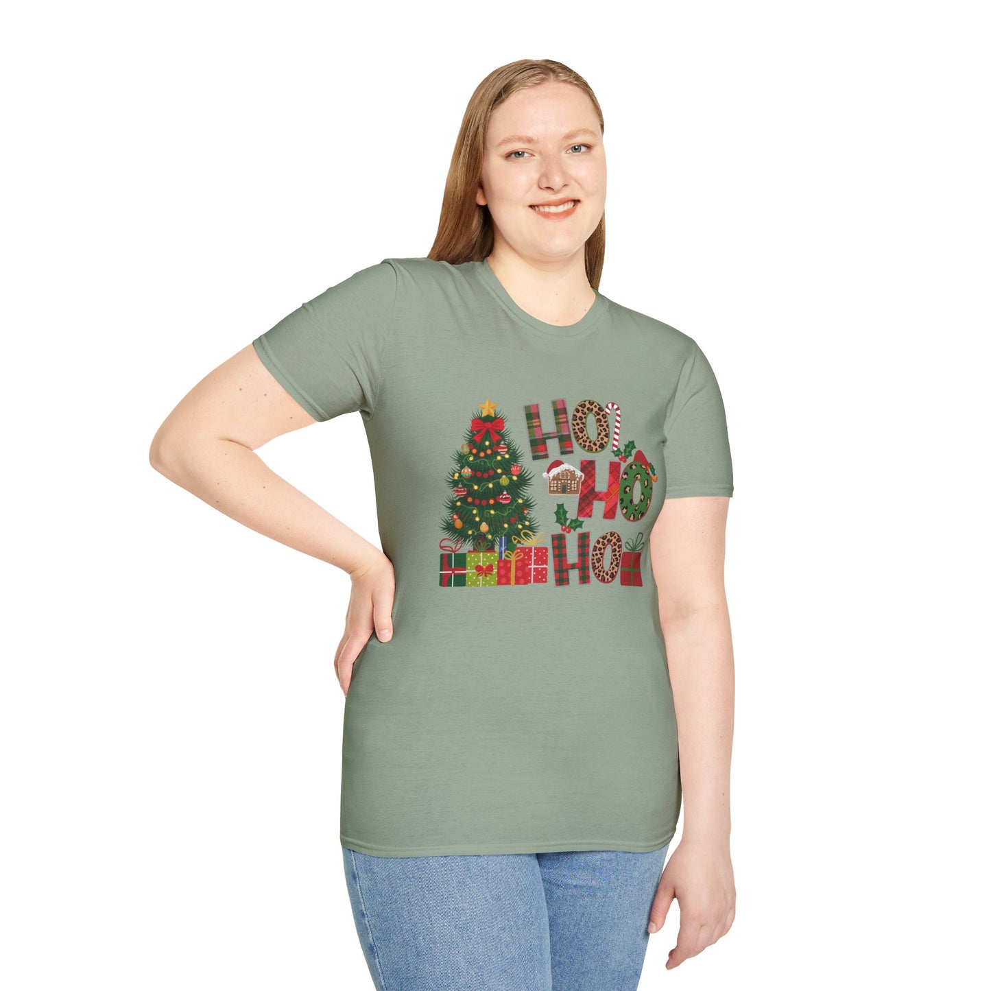 Merry Christmas HO HO HO - Unisex Softstyle T-Shirt