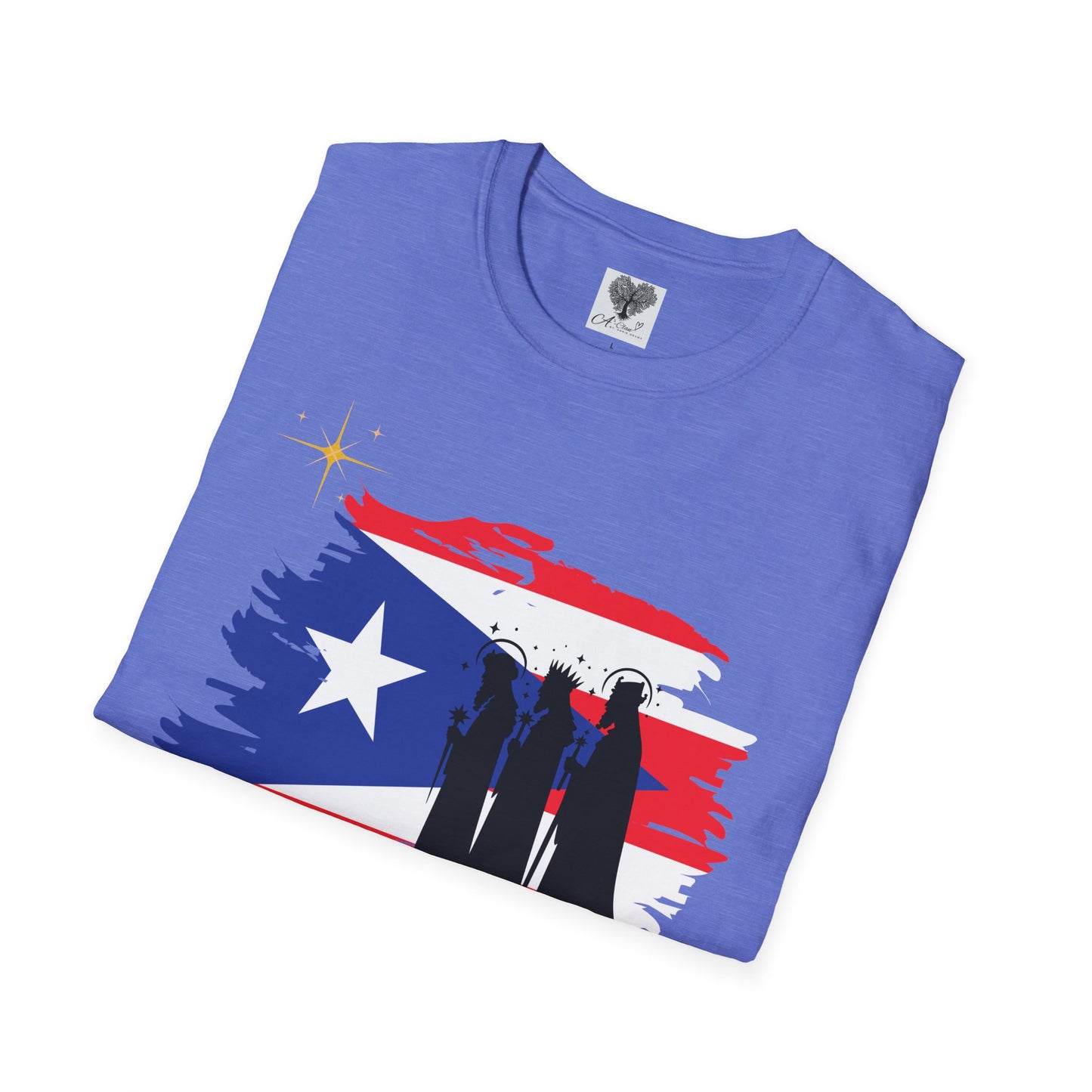 Feliz Dia de los Reyes (Bandera) - Unisex Softstyle T-Shirt