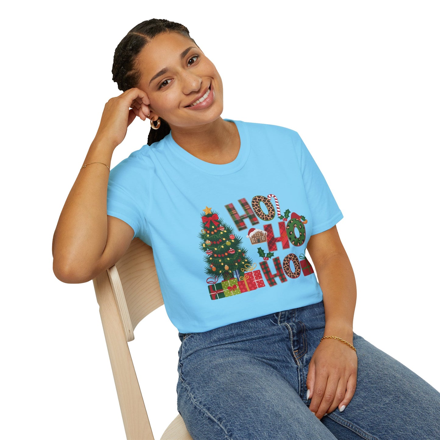 Merry Christmas HO HO HO - Unisex Softstyle T-Shirt