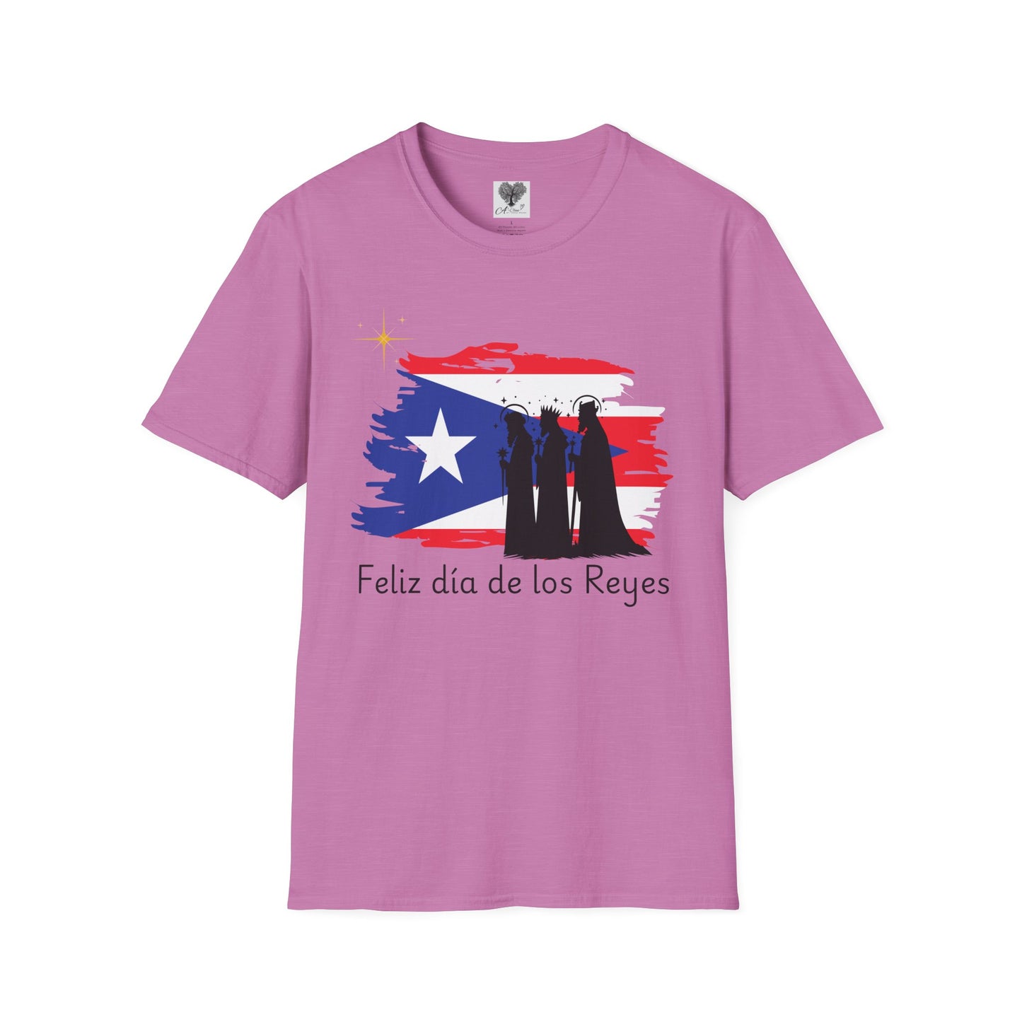 Feliz Dia de los Reyes (Bandera) - Unisex Softstyle T-Shirt