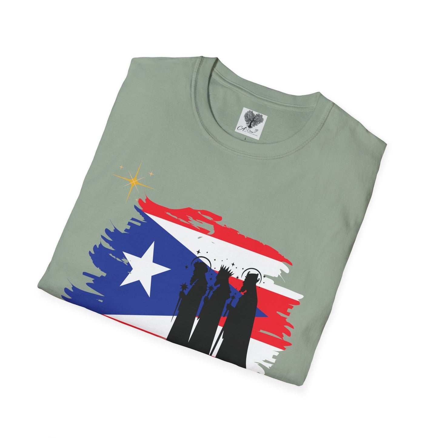 Feliz Dia de los Reyes (Bandera) - Unisex Softstyle T-Shirt
