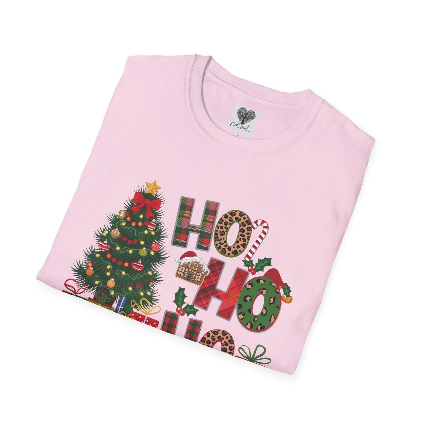 Merry Christmas HO HO HO - Unisex Softstyle T-Shirt