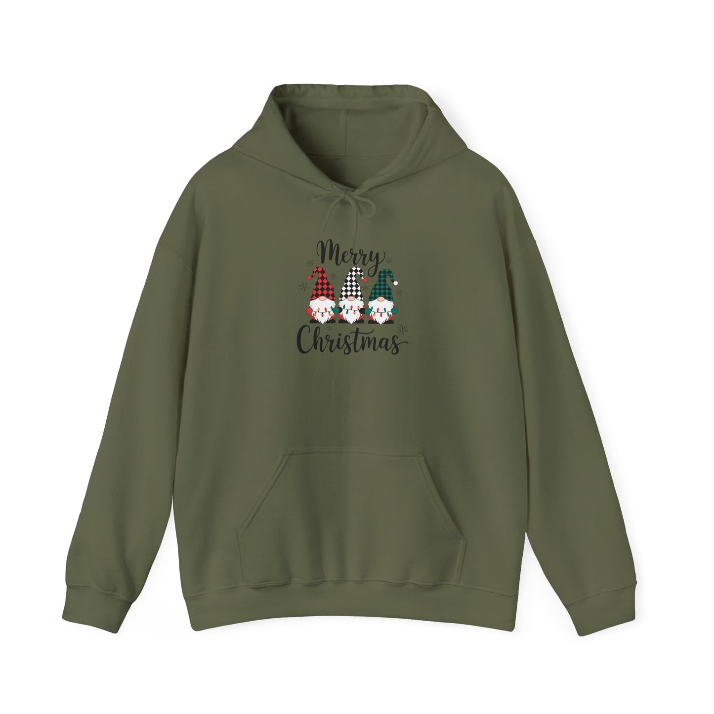 Merry Christmas 3elfs- Unisex Hoodie for Fall Celebrations