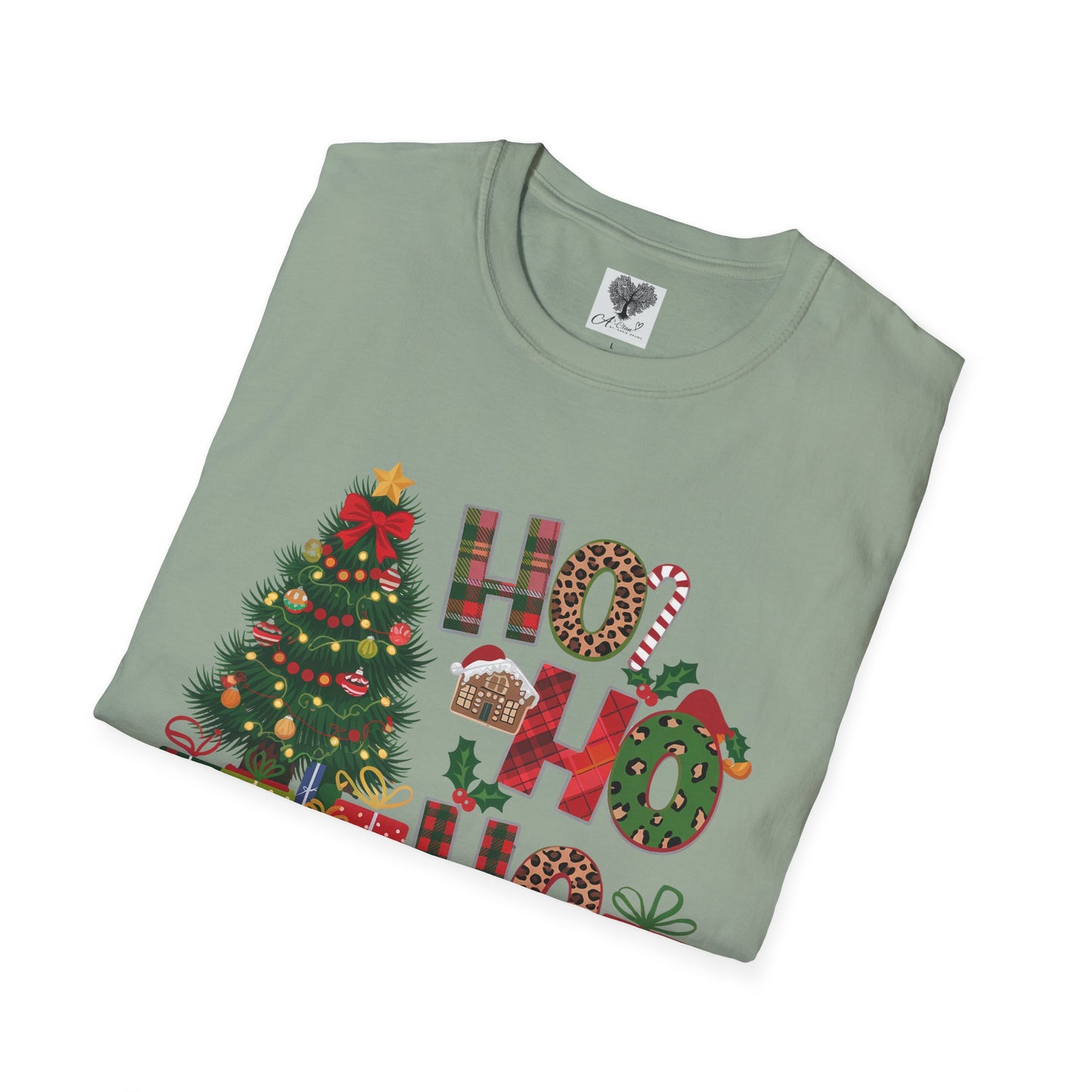 Merry Christmas HO HO HO - Unisex Softstyle T-Shirt