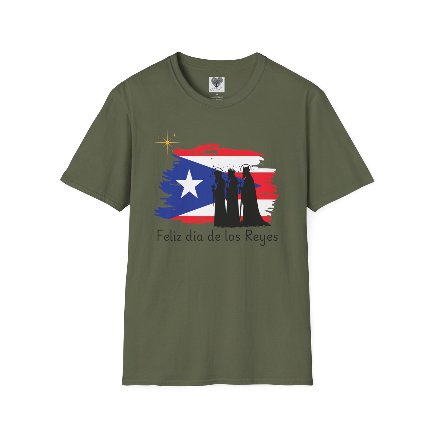 Feliz Dia de los Reyes (Bandera) - Unisex Softstyle T-Shirt