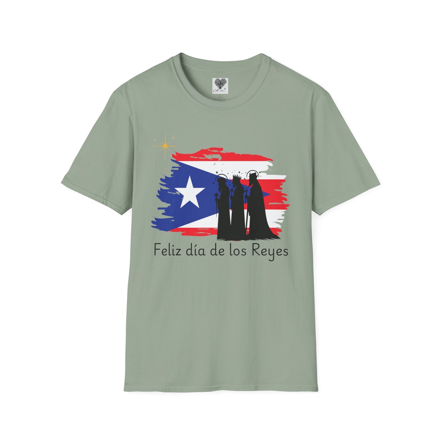 Feliz Dia de los Reyes (Bandera) - Unisex Softstyle T-Shirt