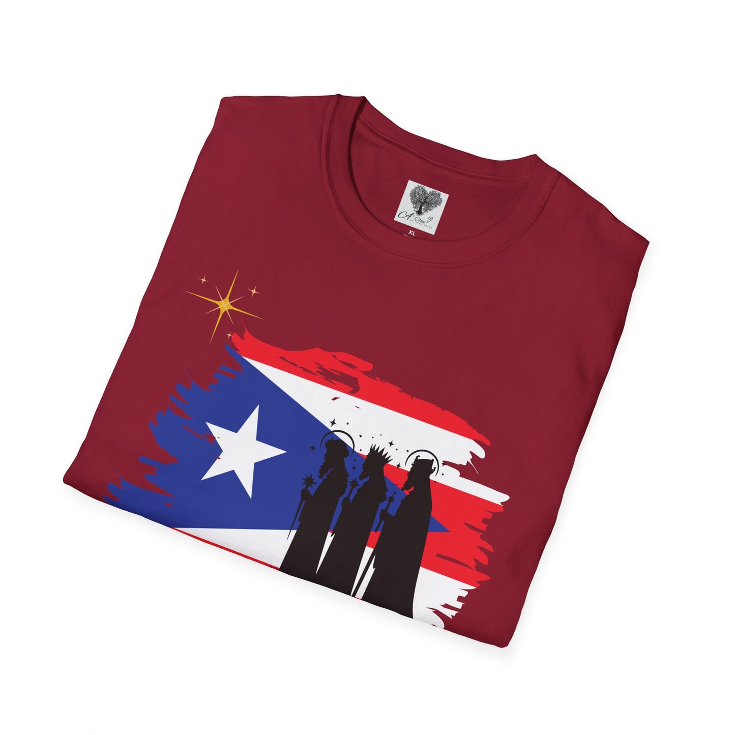 Feliz Dia de los Reyes (Bandera) - Unisex Softstyle T-Shirt