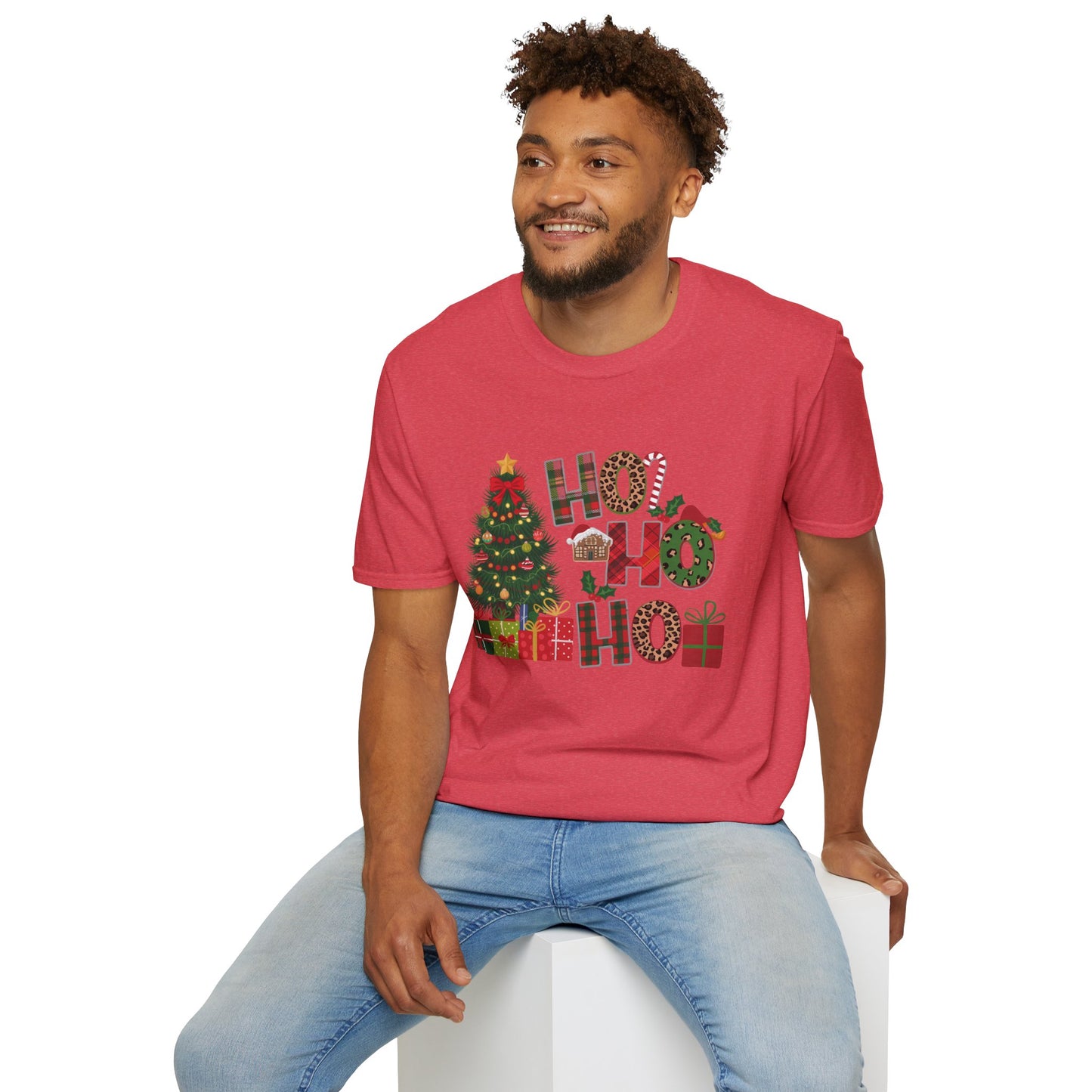 Merry Christmas HO HO HO - Unisex Softstyle T-Shirt