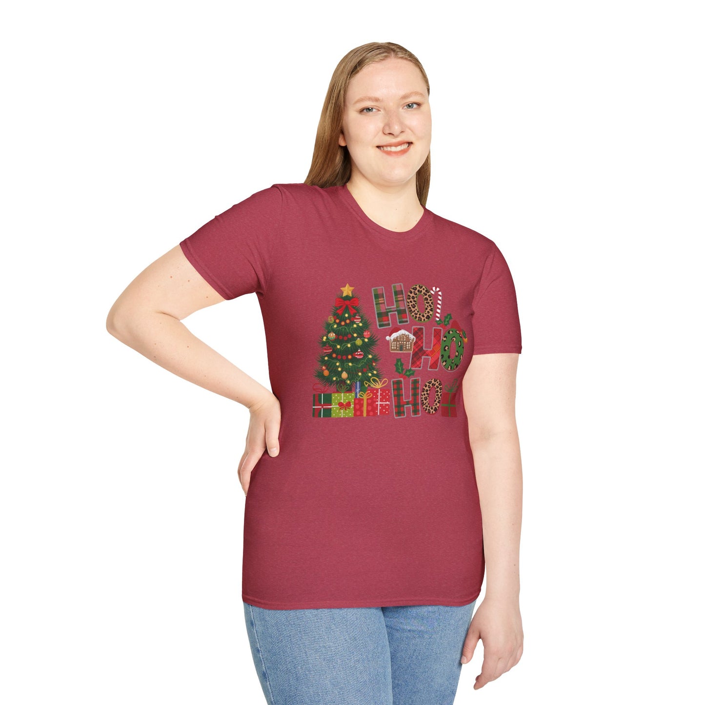 Merry Christmas HO HO HO - Unisex Softstyle T-Shirt