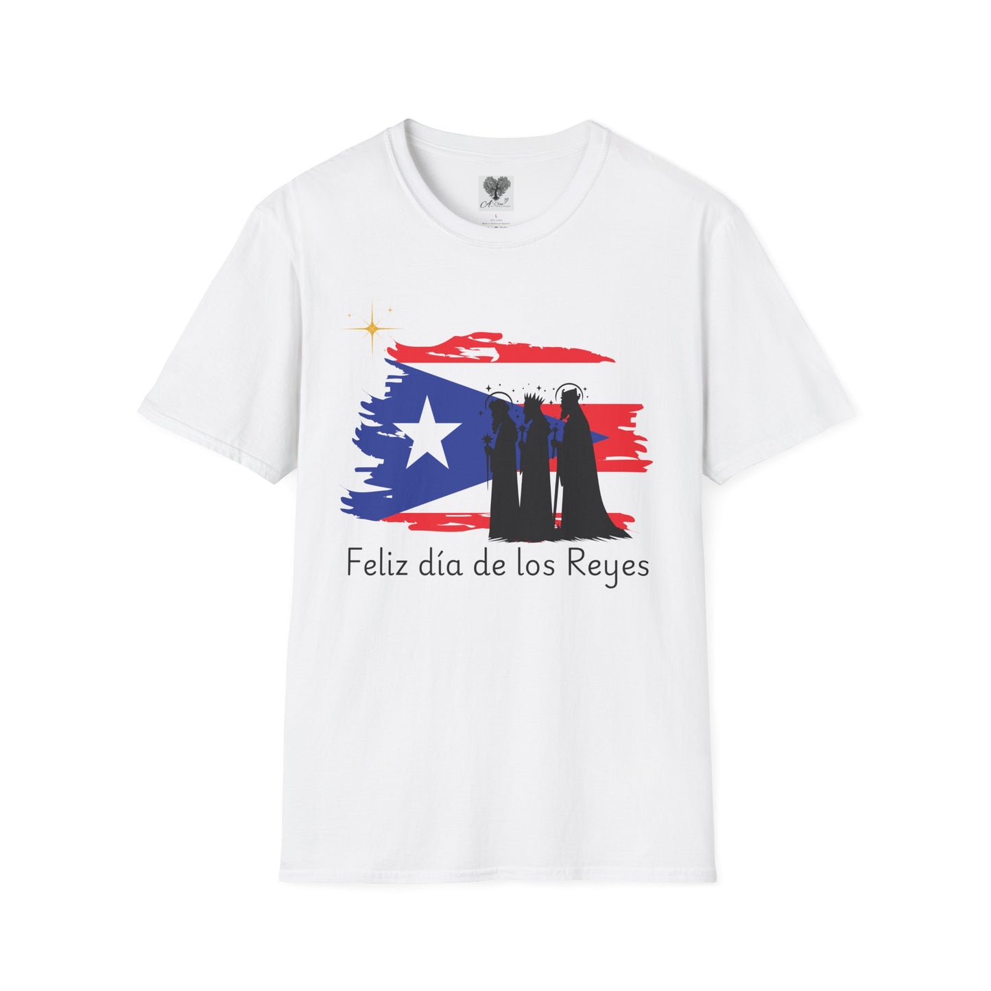 Feliz Dia de los Reyes (Bandera) - Unisex Softstyle T-Shirt
