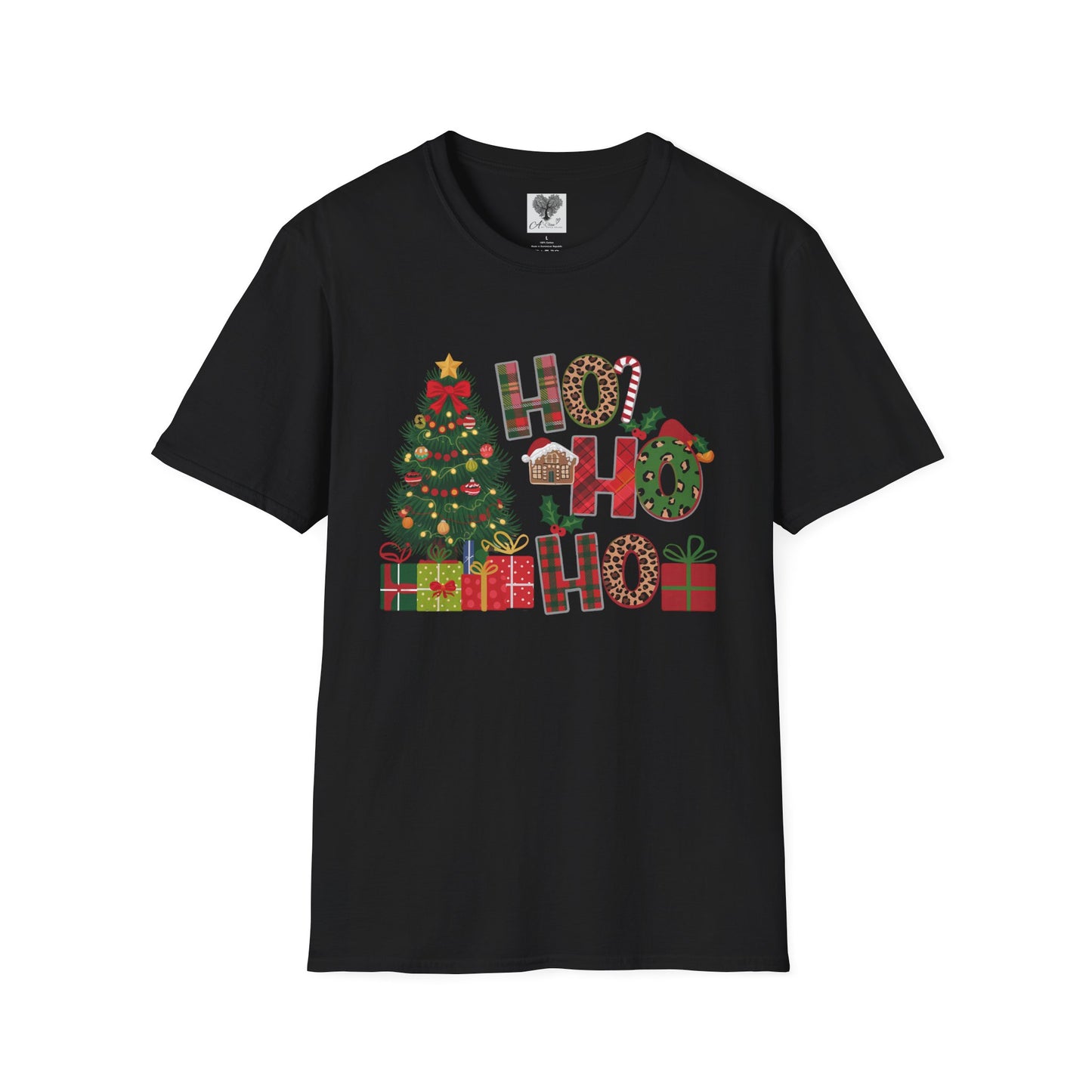 Merry Christmas HO HO HO - Unisex Softstyle T-Shirt