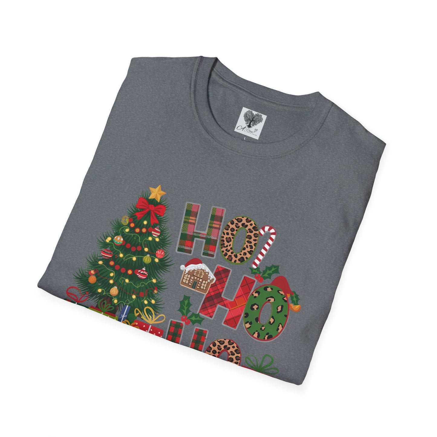Merry Christmas HO HO HO - Unisex Softstyle T-Shirt