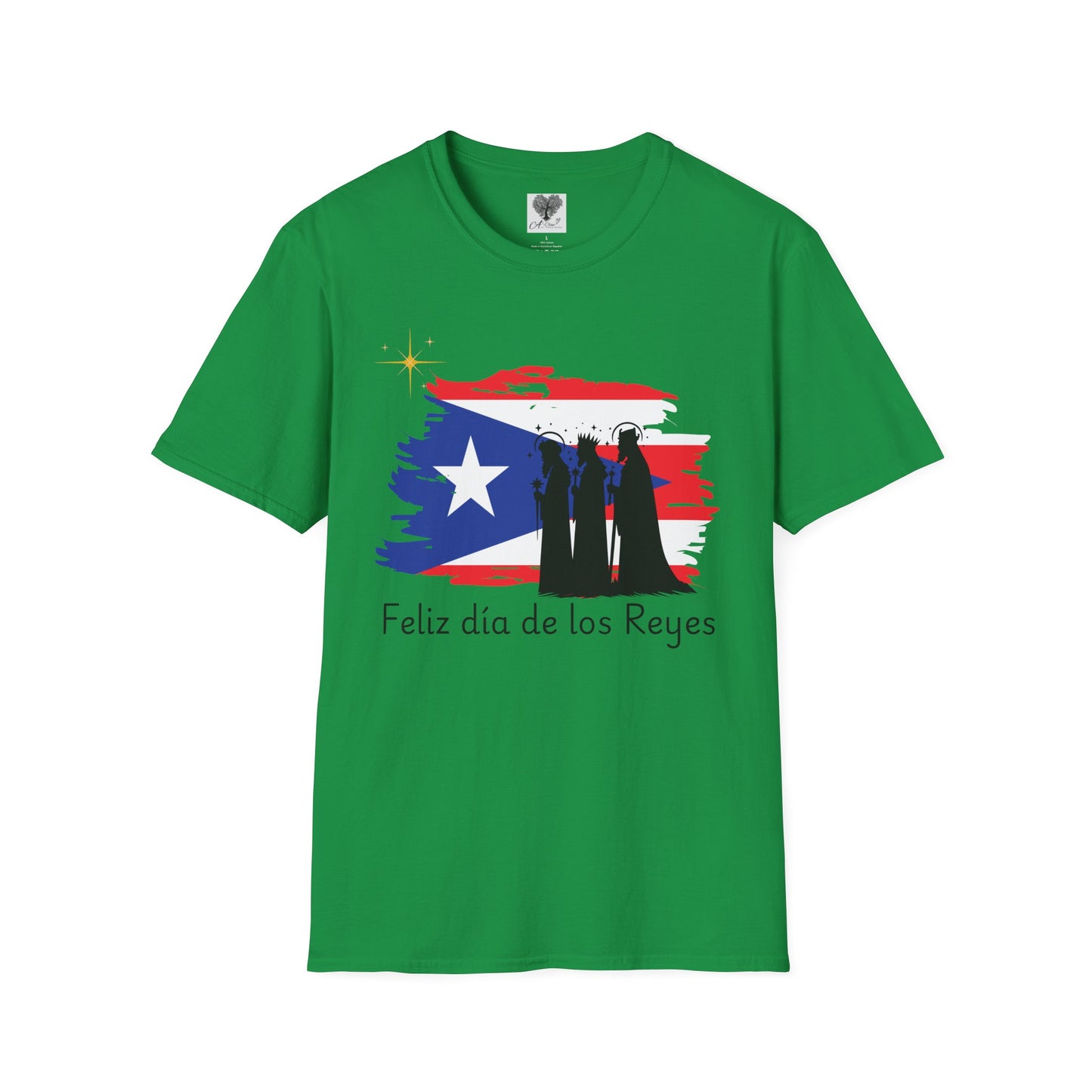 Feliz Dia de los Reyes (Bandera) - Unisex Softstyle T-Shirt