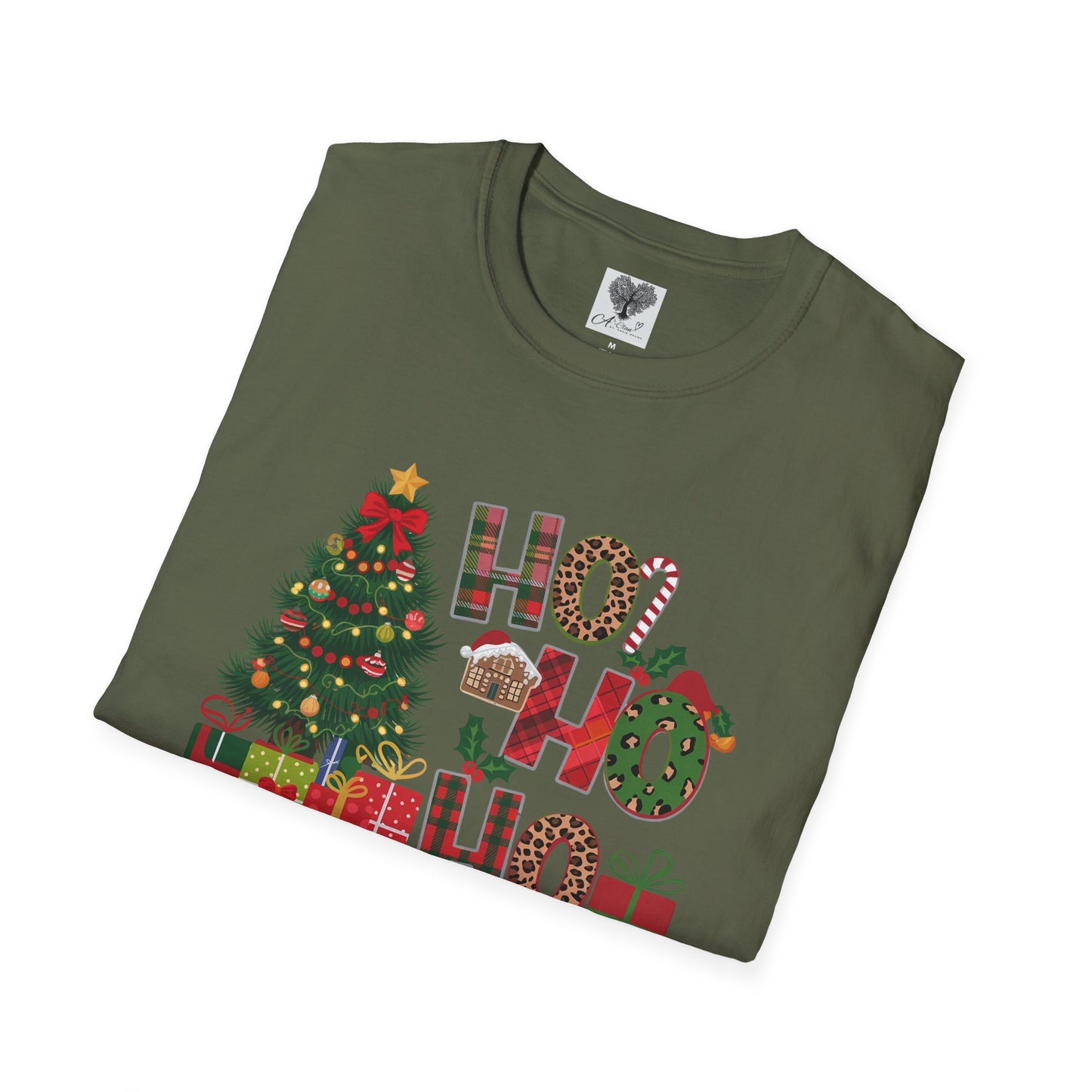 Merry Christmas HO HO HO - Unisex Softstyle T-Shirt