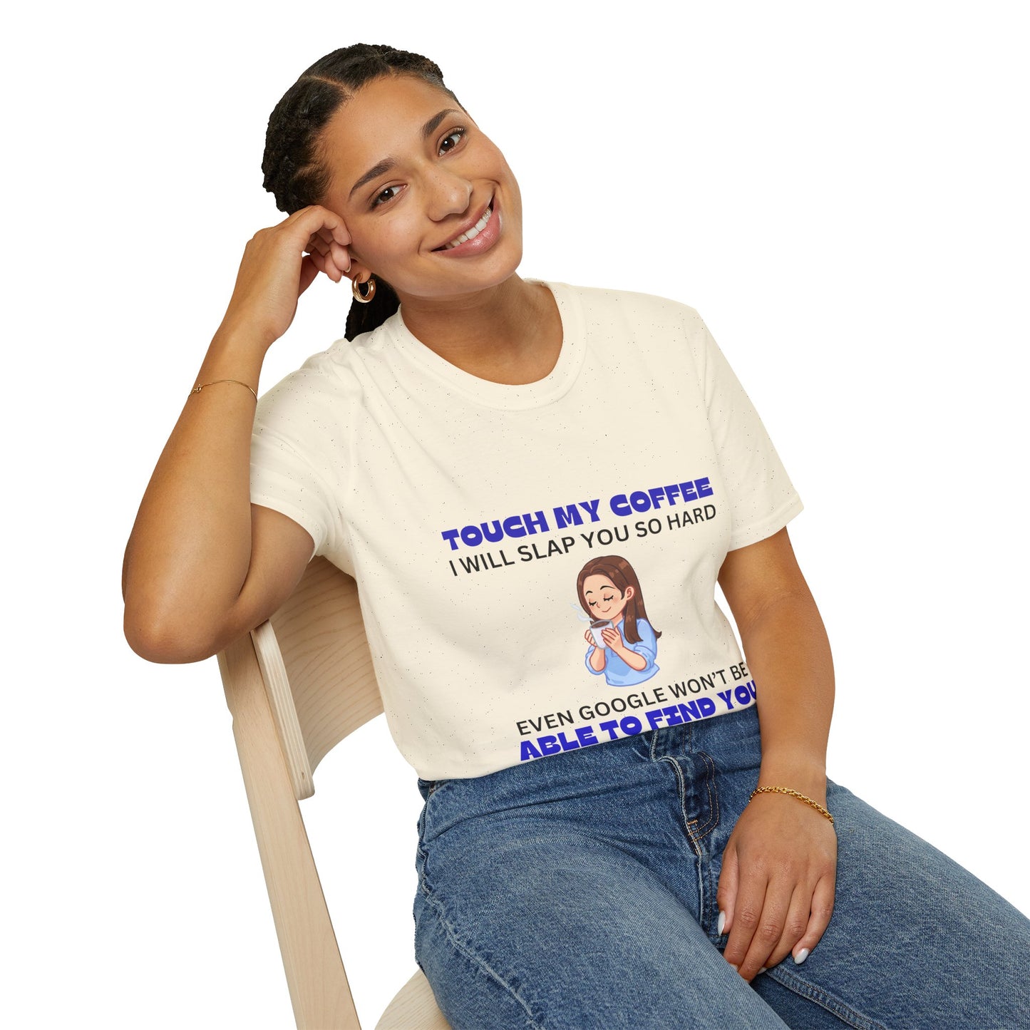 Coffee Blue Unisex Softstyle T-Shirt