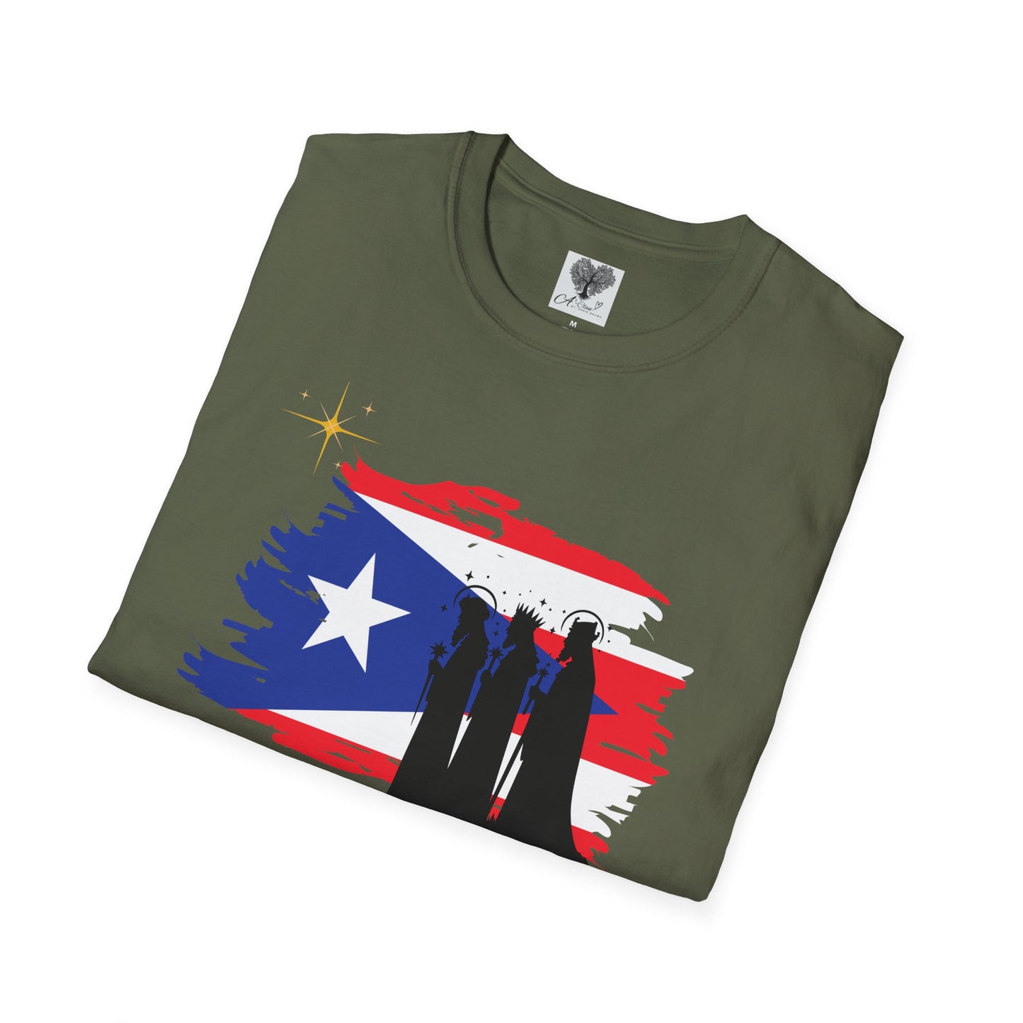 Feliz Dia de los Reyes (Bandera) - Unisex Softstyle T-Shirt