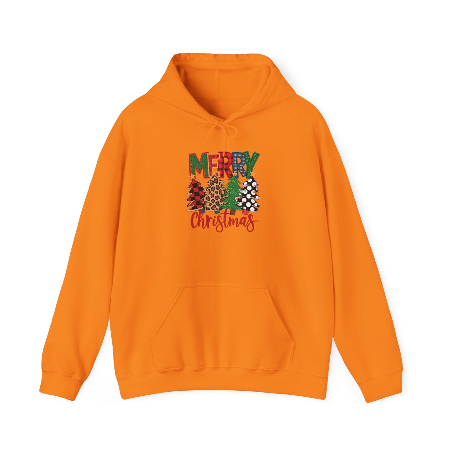 Merry Christmas 4trees- Unisex Hoodie for Fall Celebrations