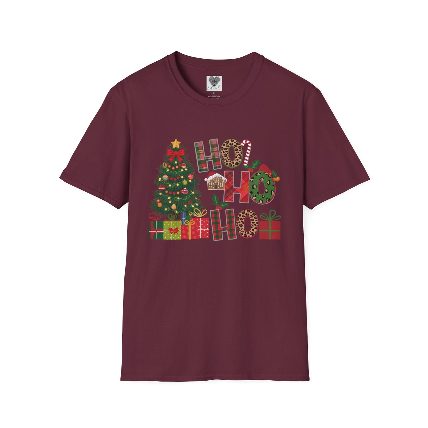 Merry Christmas HO HO HO - Unisex Softstyle T-Shirt