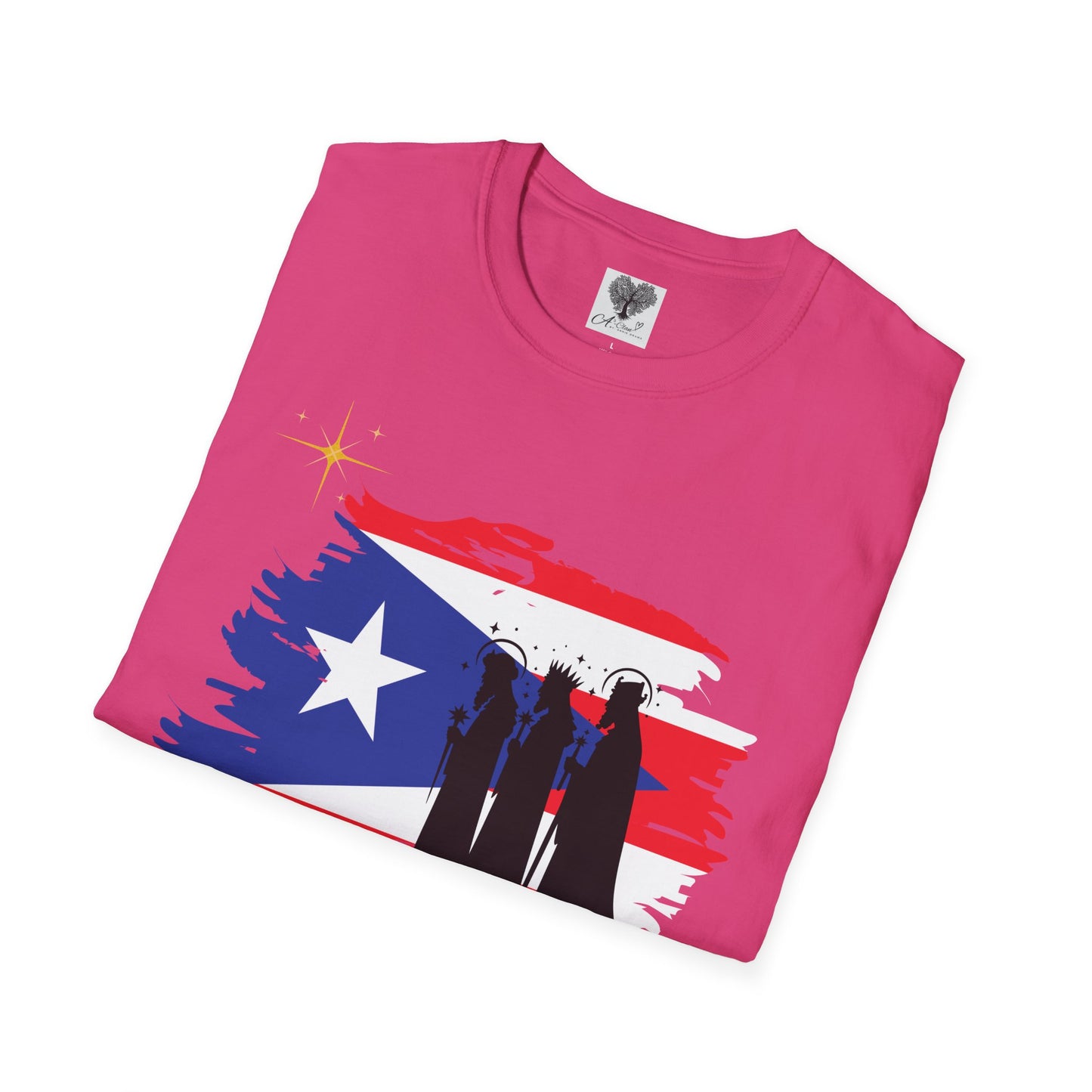 Feliz Dia de los Reyes (Bandera) - Unisex Softstyle T-Shirt