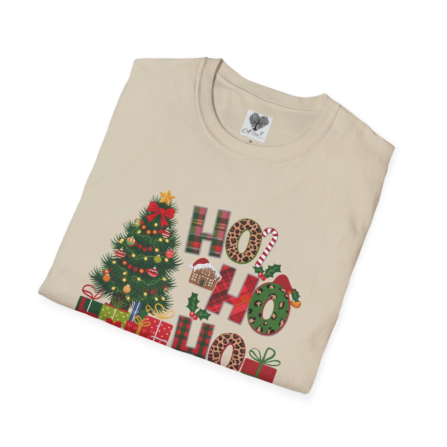 Merry Christmas HO HO HO - Unisex Softstyle T-Shirt
